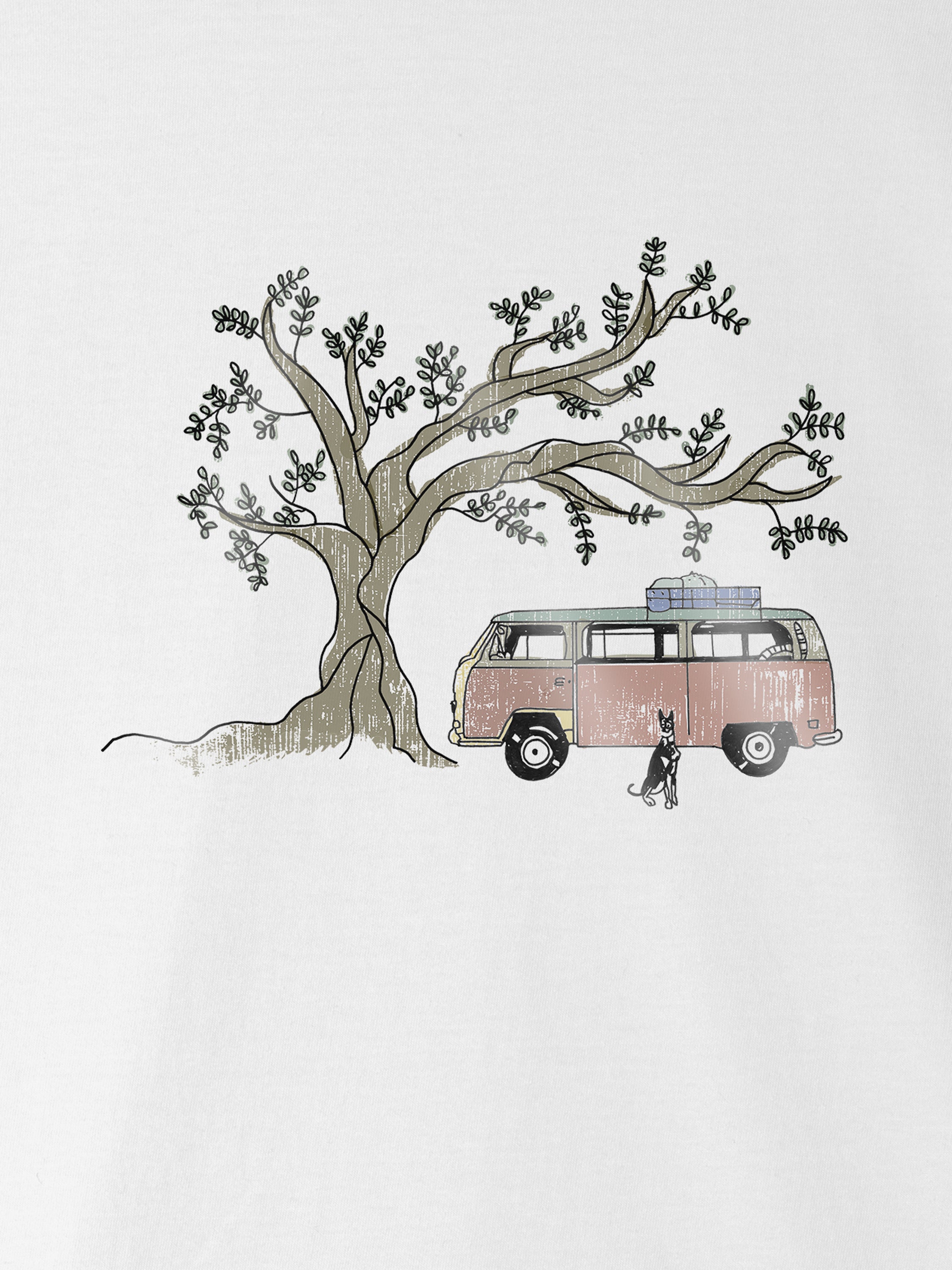 Olive Tree Camper  - T-Shirts