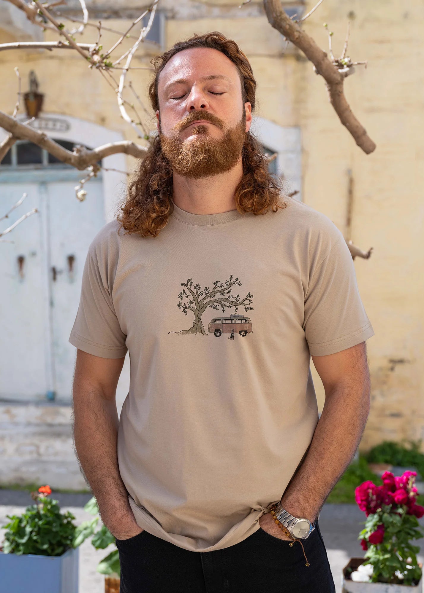 Olive Tree Camper  - T-Shirts