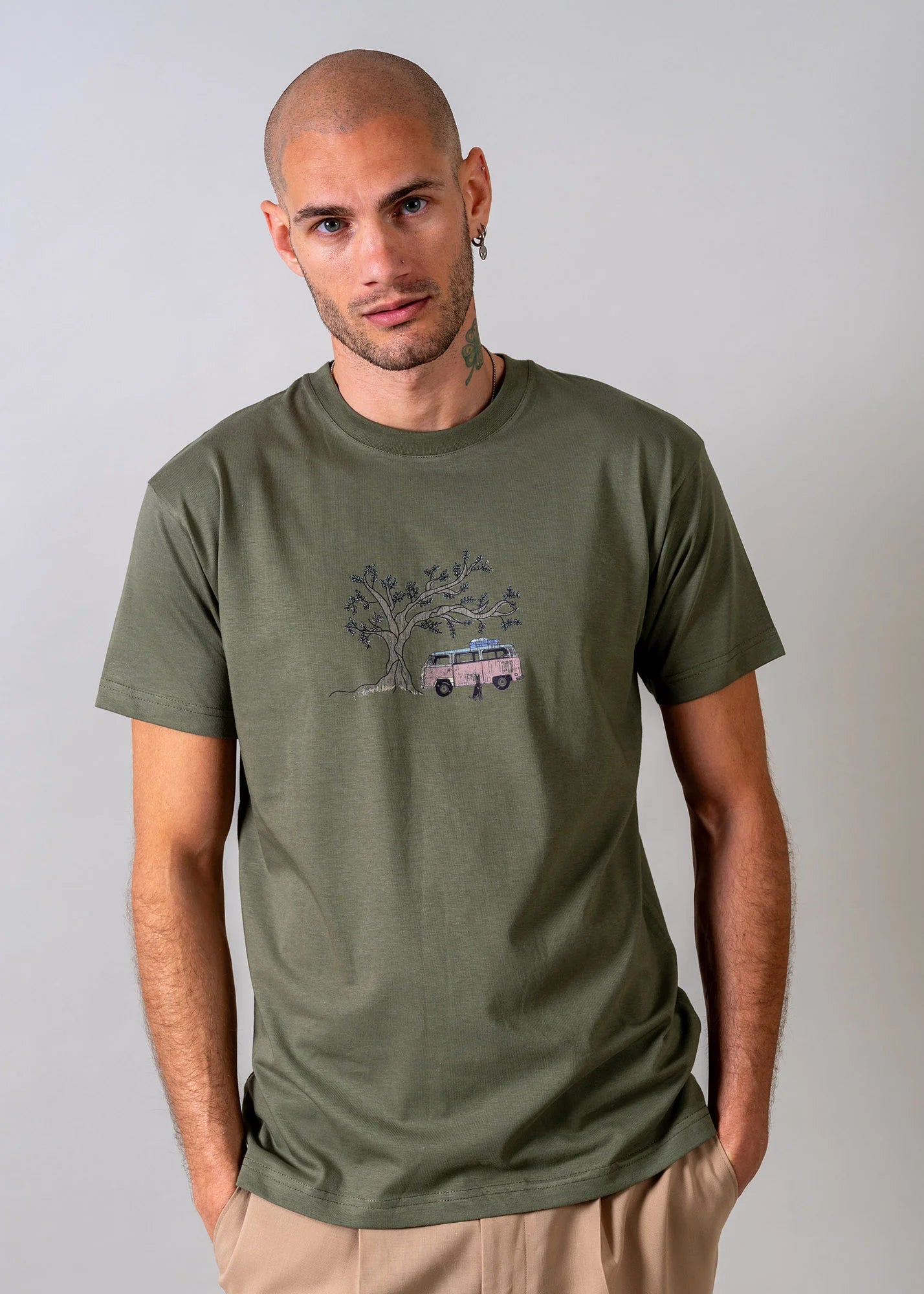 Olive Tree Camper  - T-Shirts
