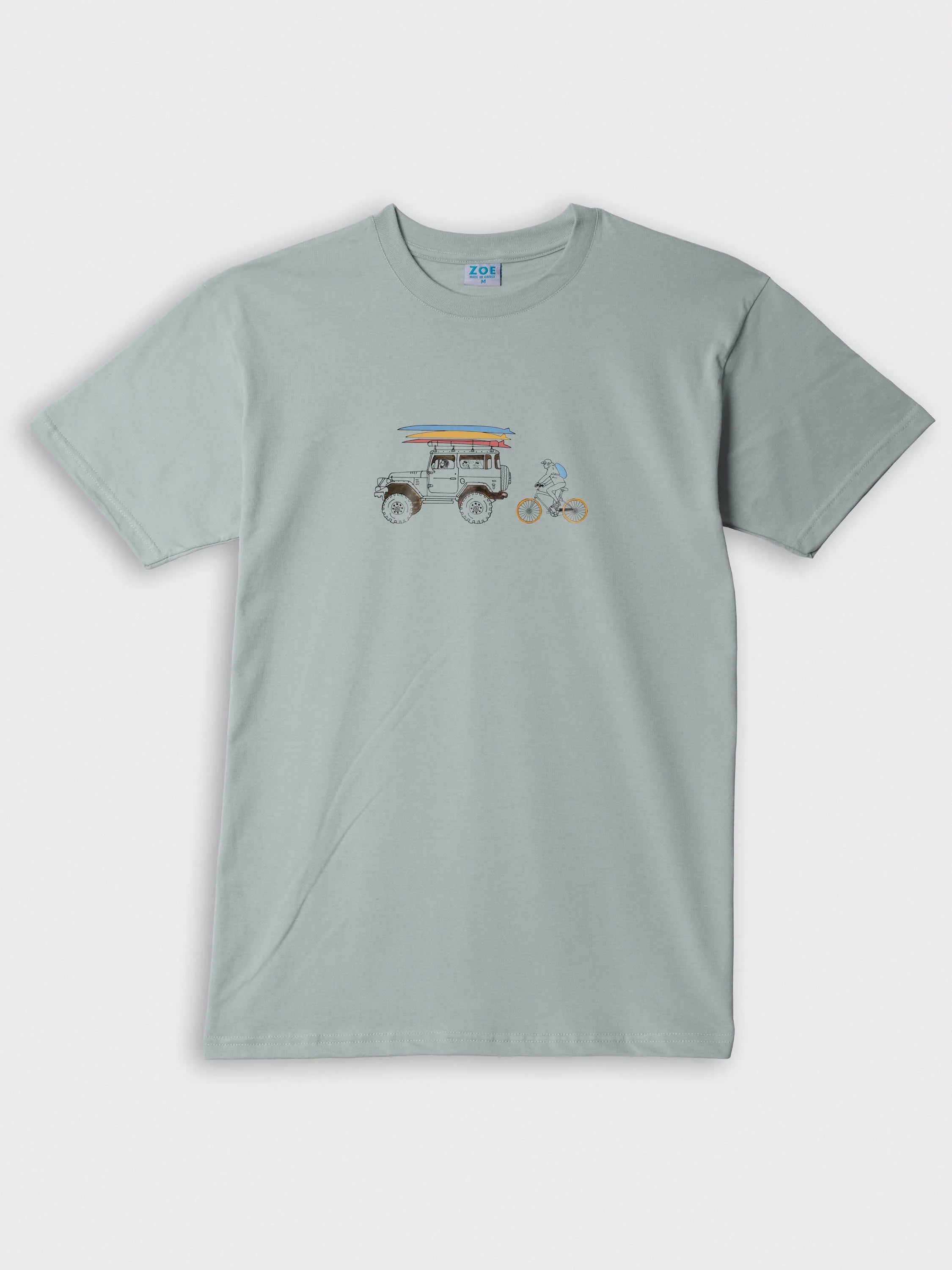 Surf Jeep & Cyclist