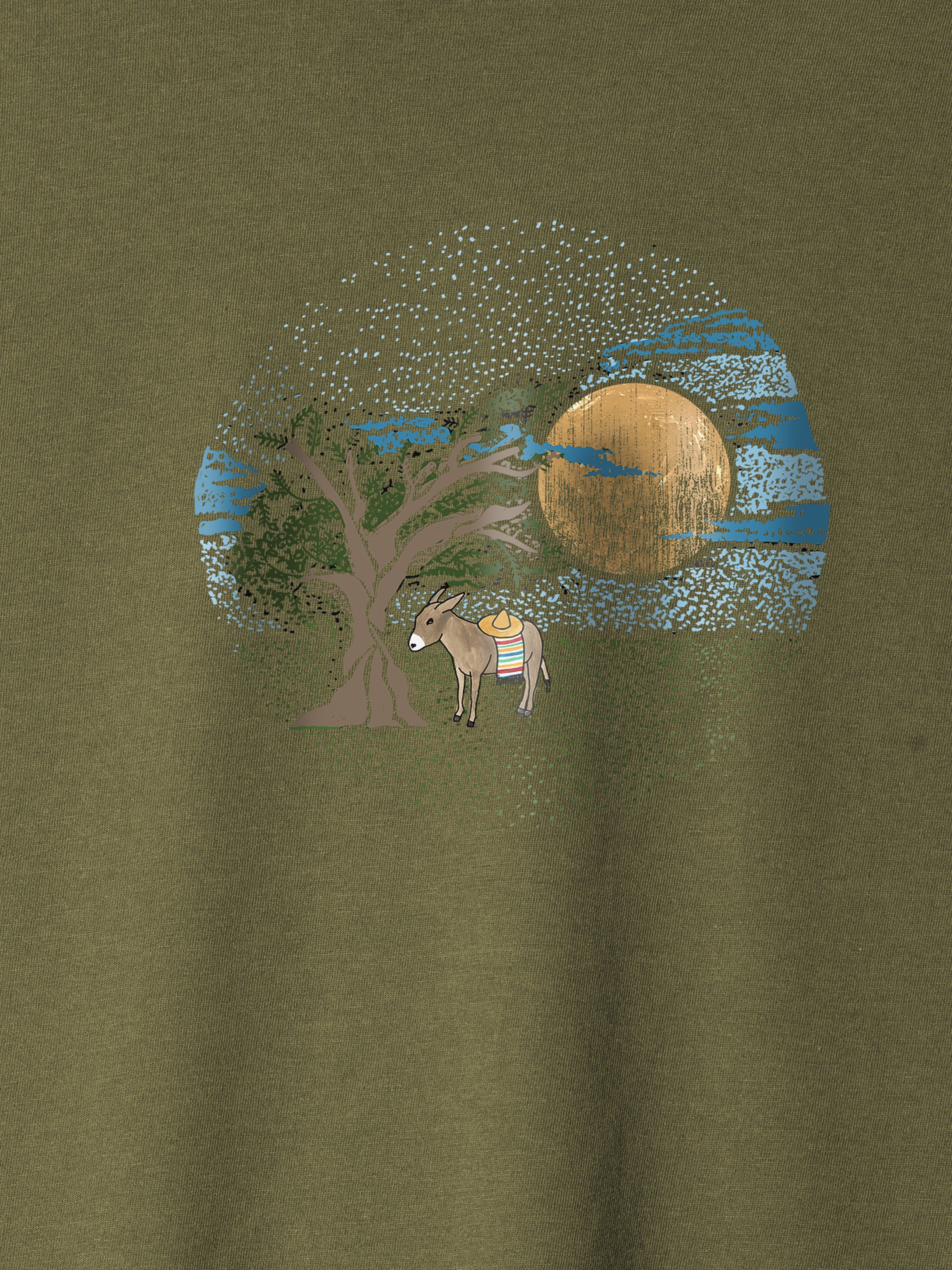 Moonlit Olive Grove  - T-Shirts