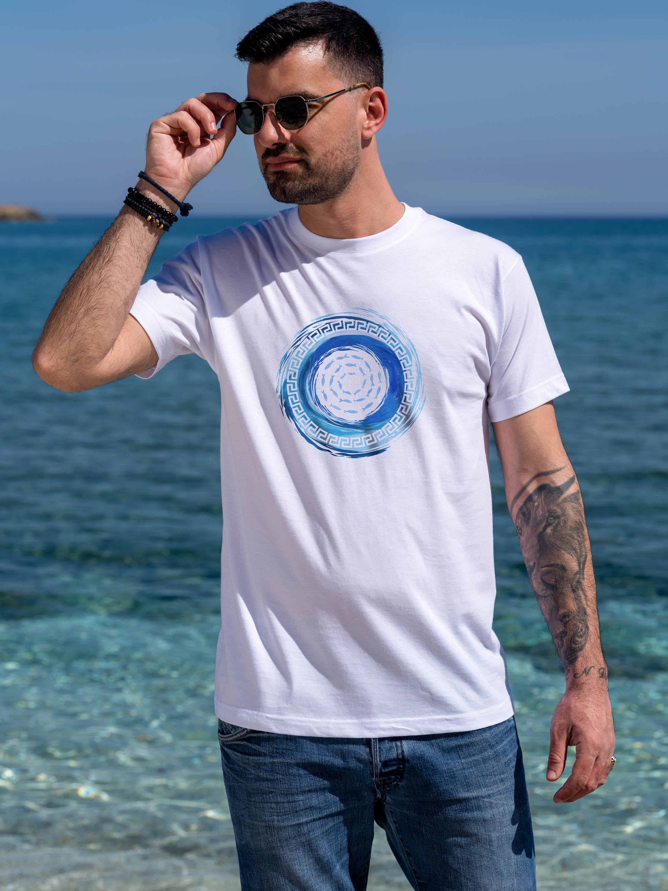 Aegean Spiral  - T-Shirts