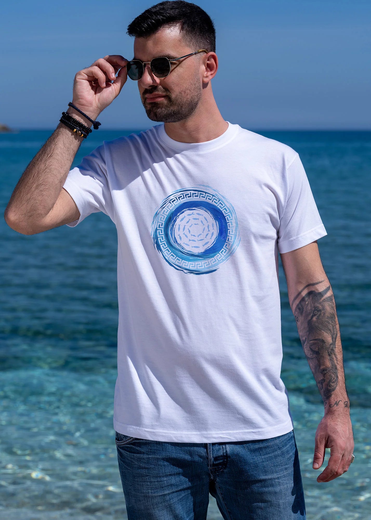 Aegean Spiral  - T-Shirts