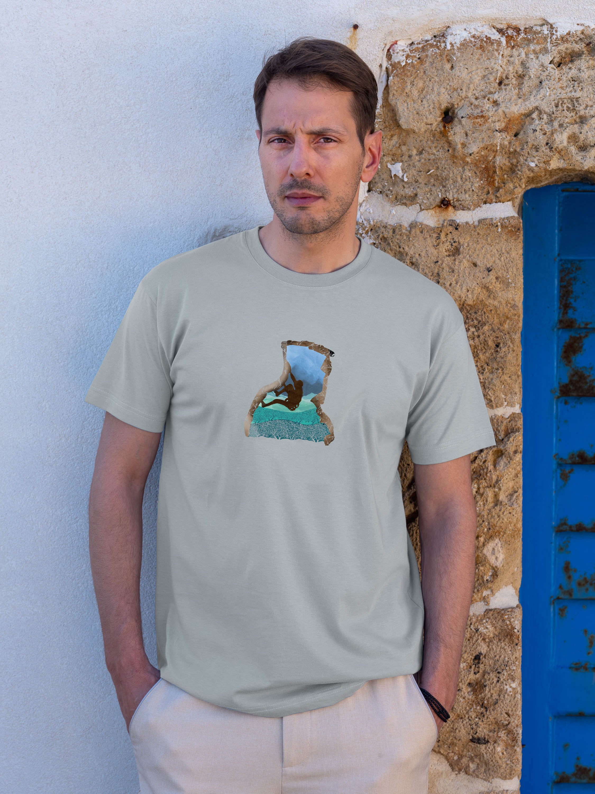 Cretan rock climber - T-Shirts