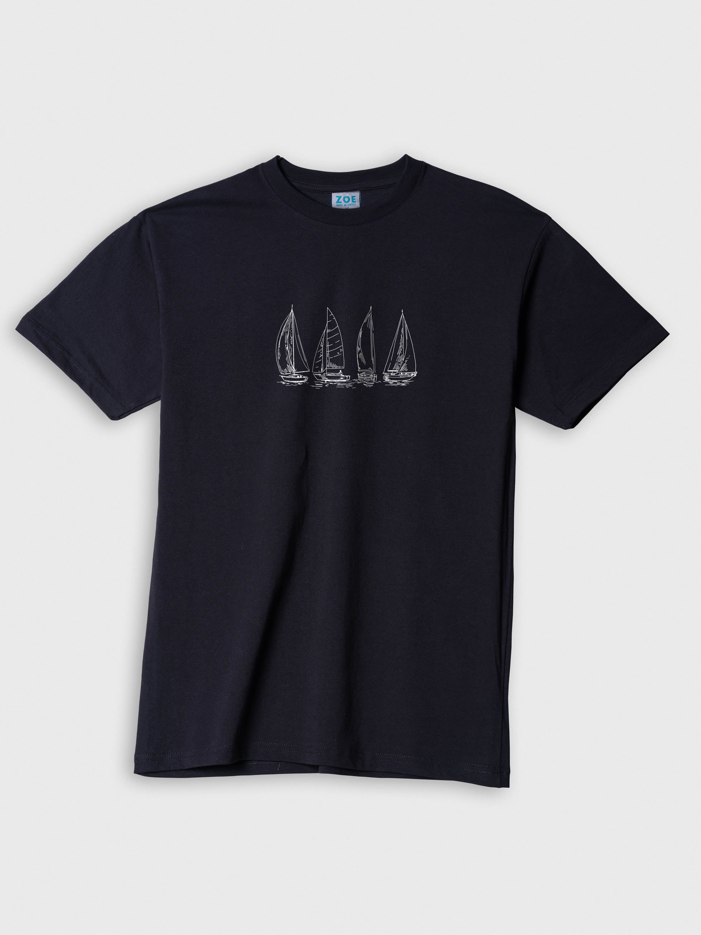 Outlines of sailing boats - T-Shirts