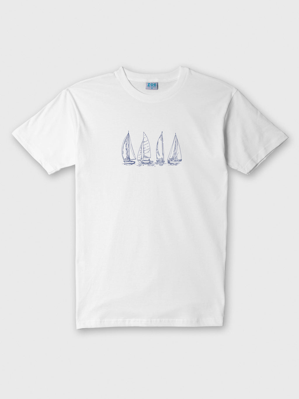 Outlines of sailing boats - T-Shirts