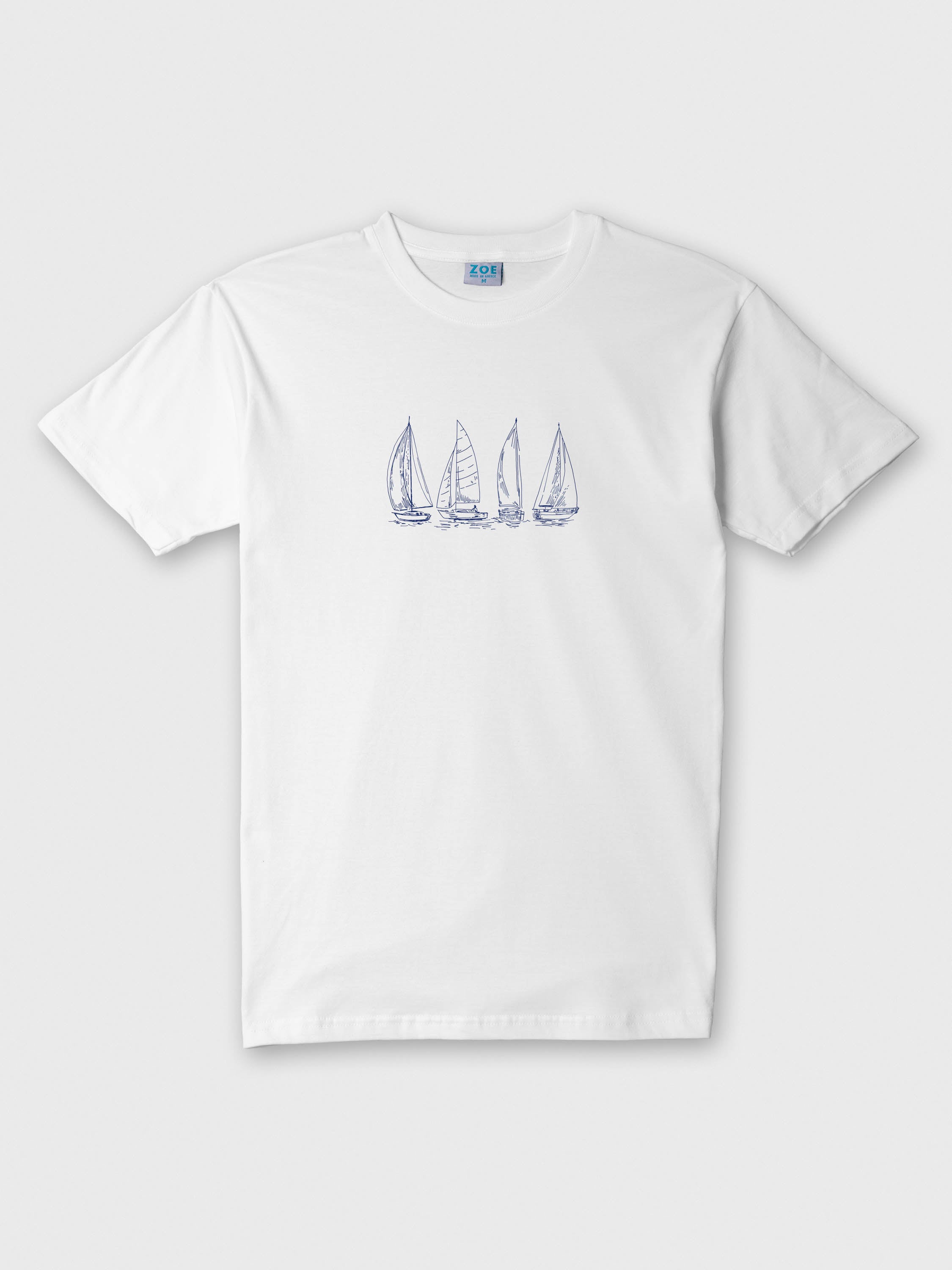 Outlines of sailing boats - T-Shirts