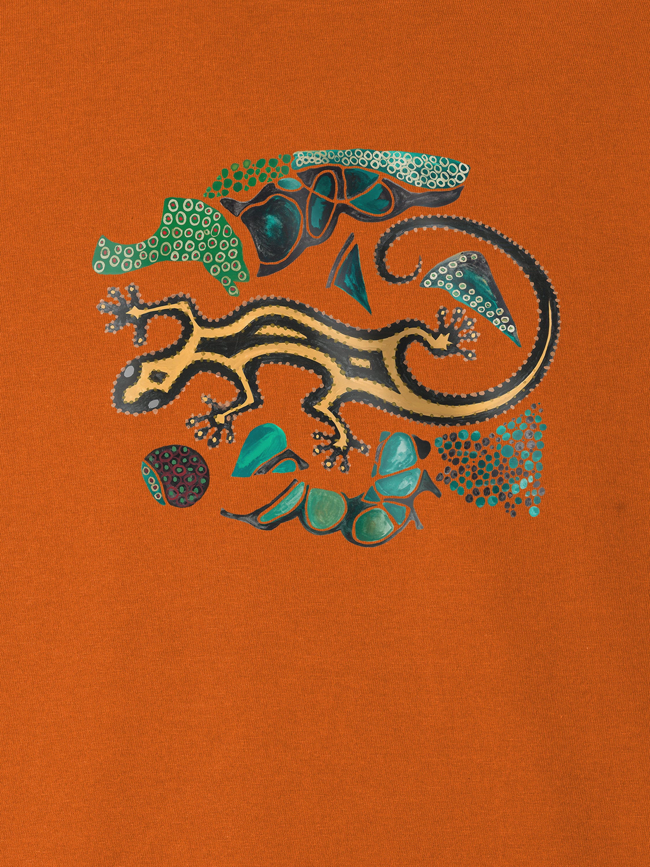 Mosaic Gecko - T-Shirts