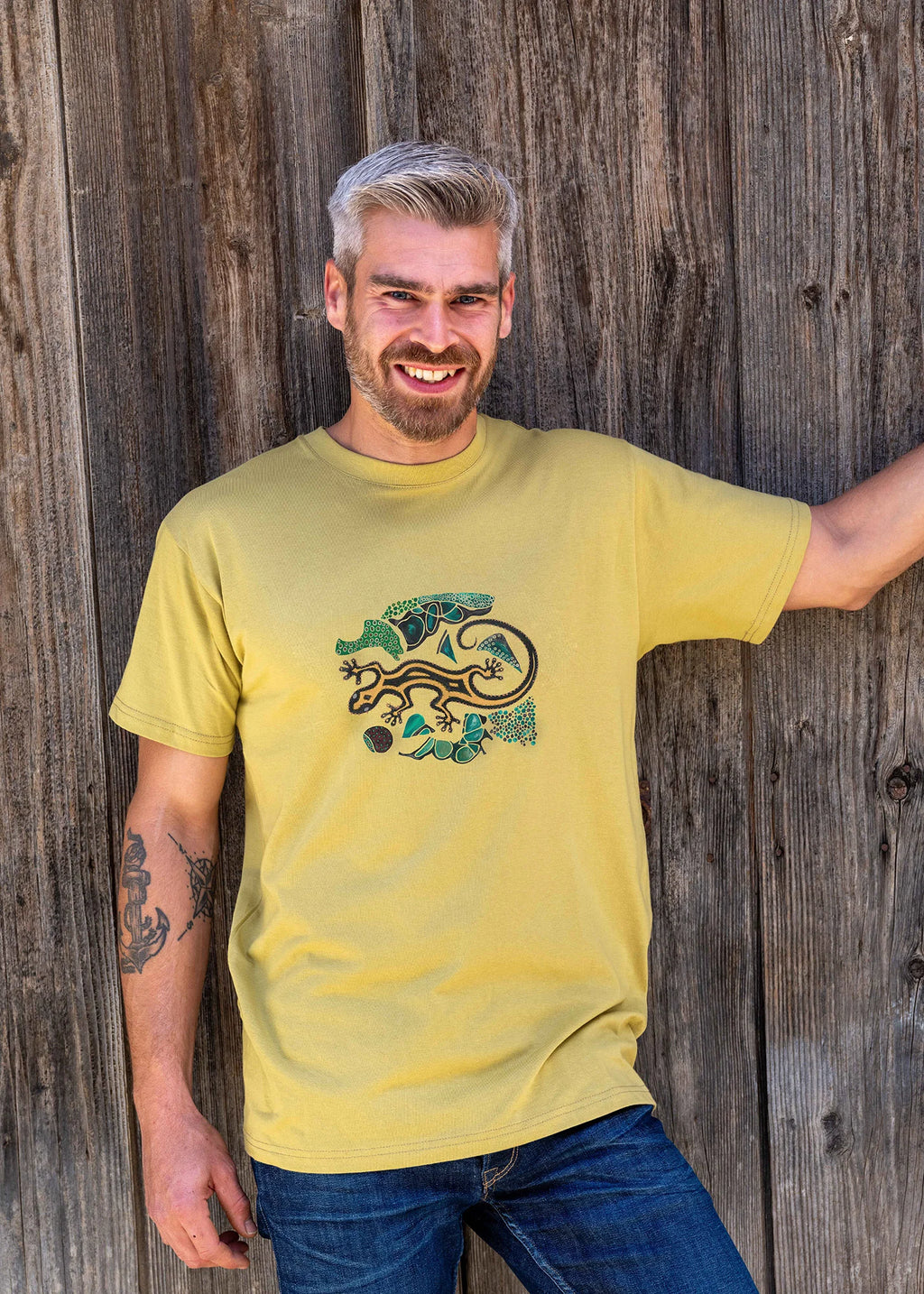 Mosaic Gecko - T-Shirts