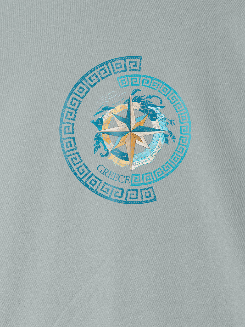 Greek Compass and key pattern - T-Shirts