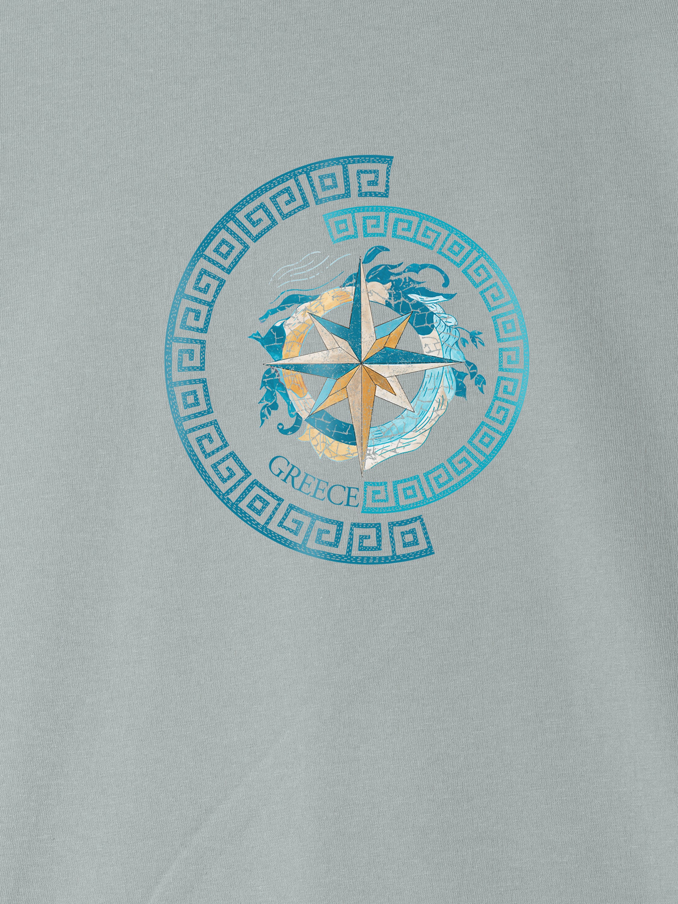 Greek Compass and key pattern - T-Shirts