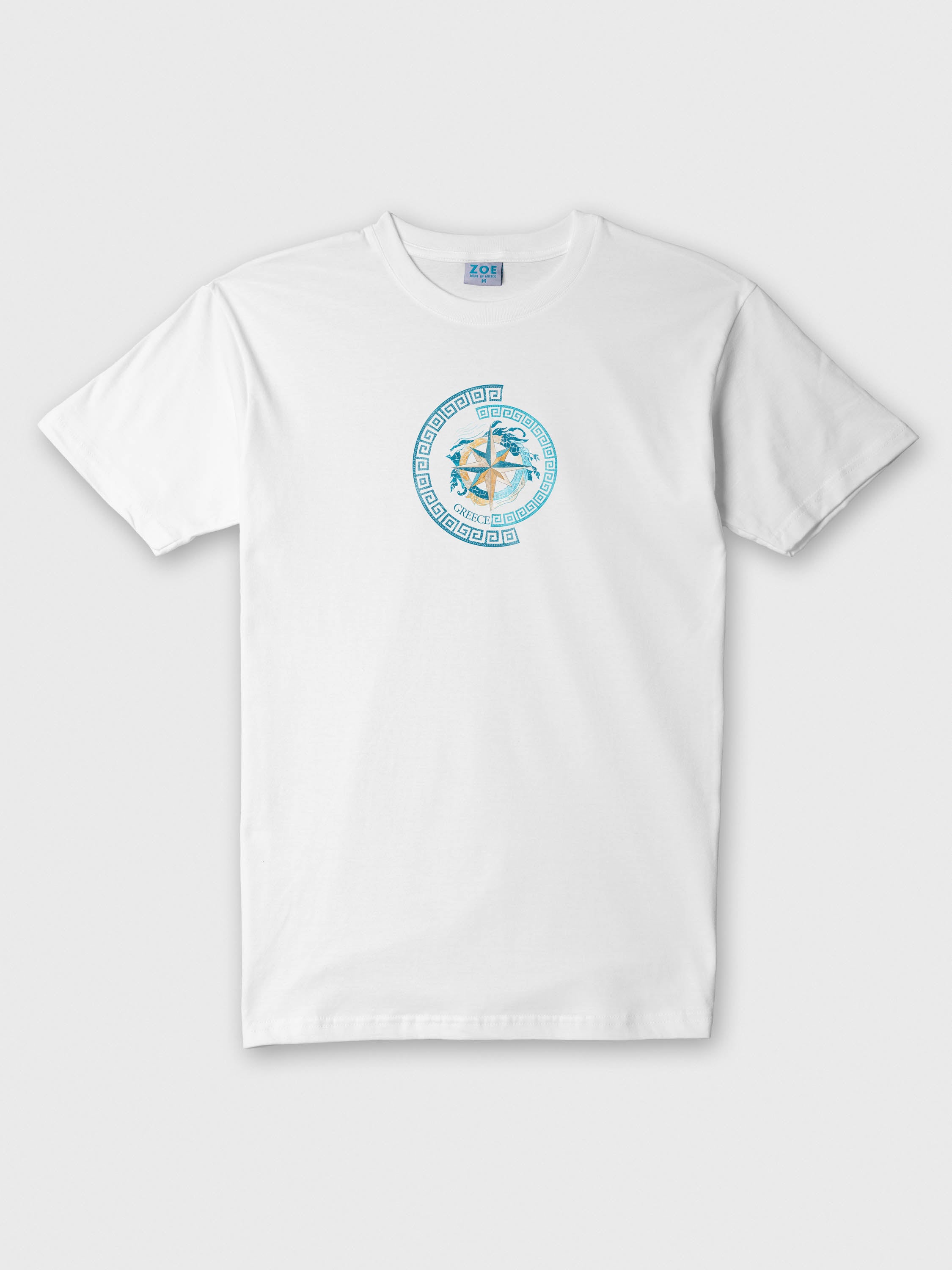 Greek Compass and key pattern - T-Shirts