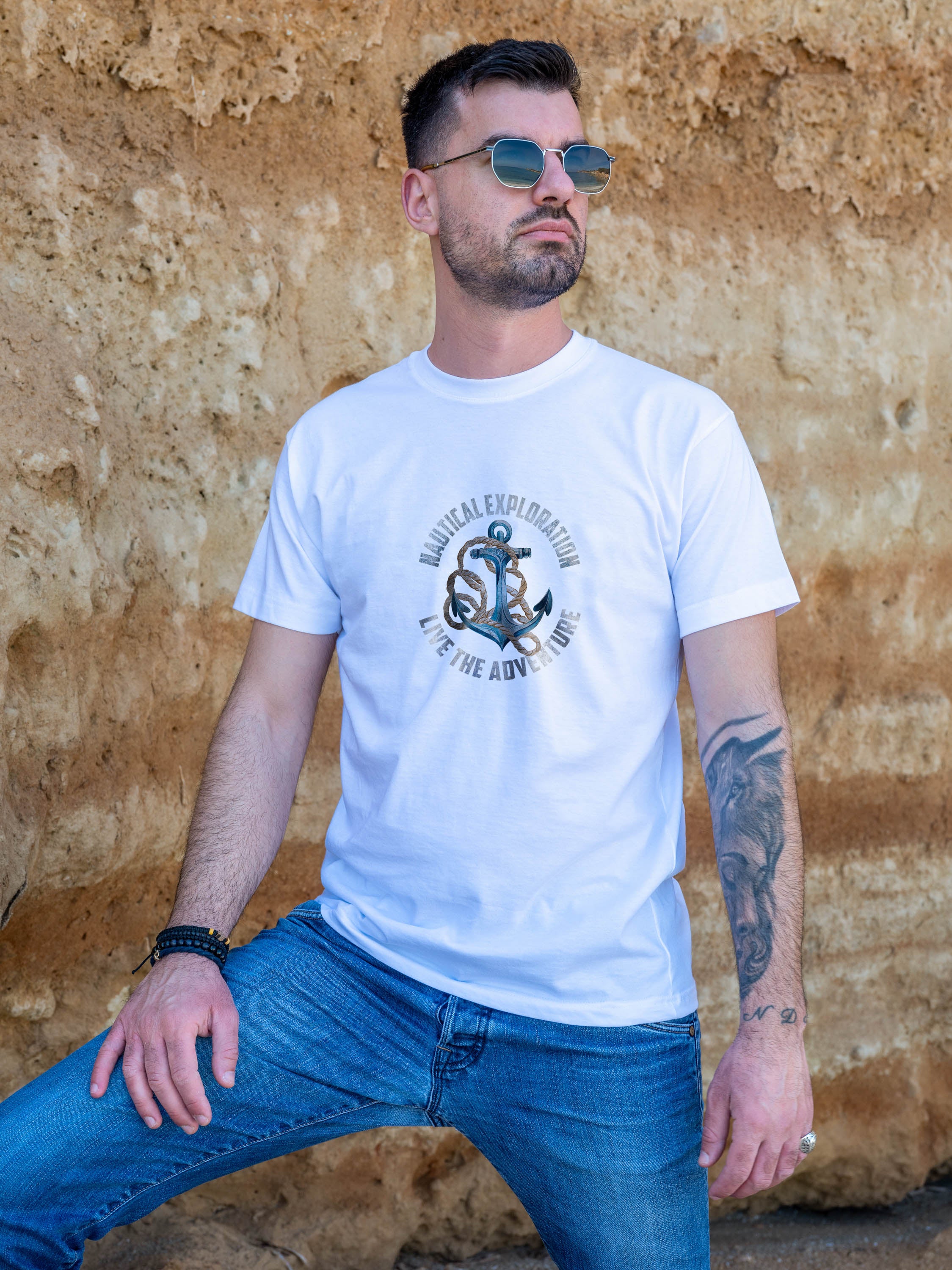 Nautical Exploration Anchor - T-Shirts