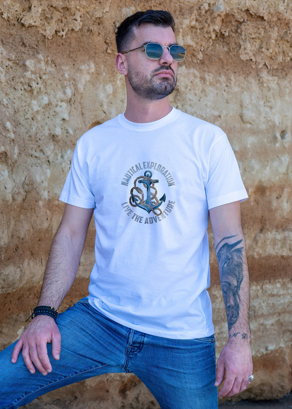 Nautical Exploration Anchor - T-Shirts