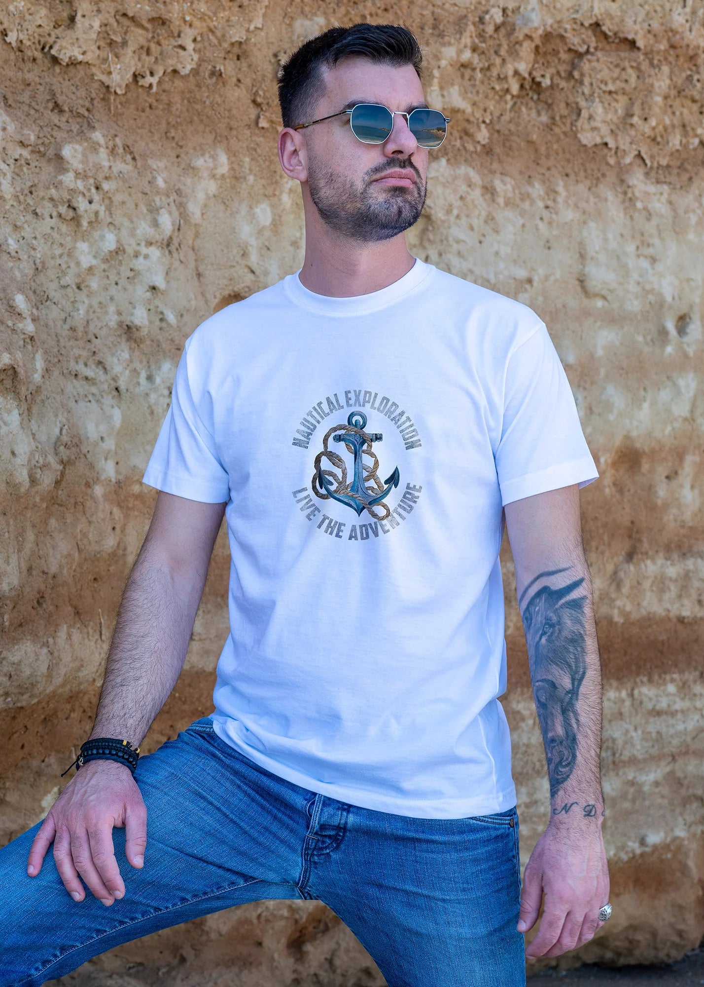 Nautical Exploration Anchor - T-Shirts