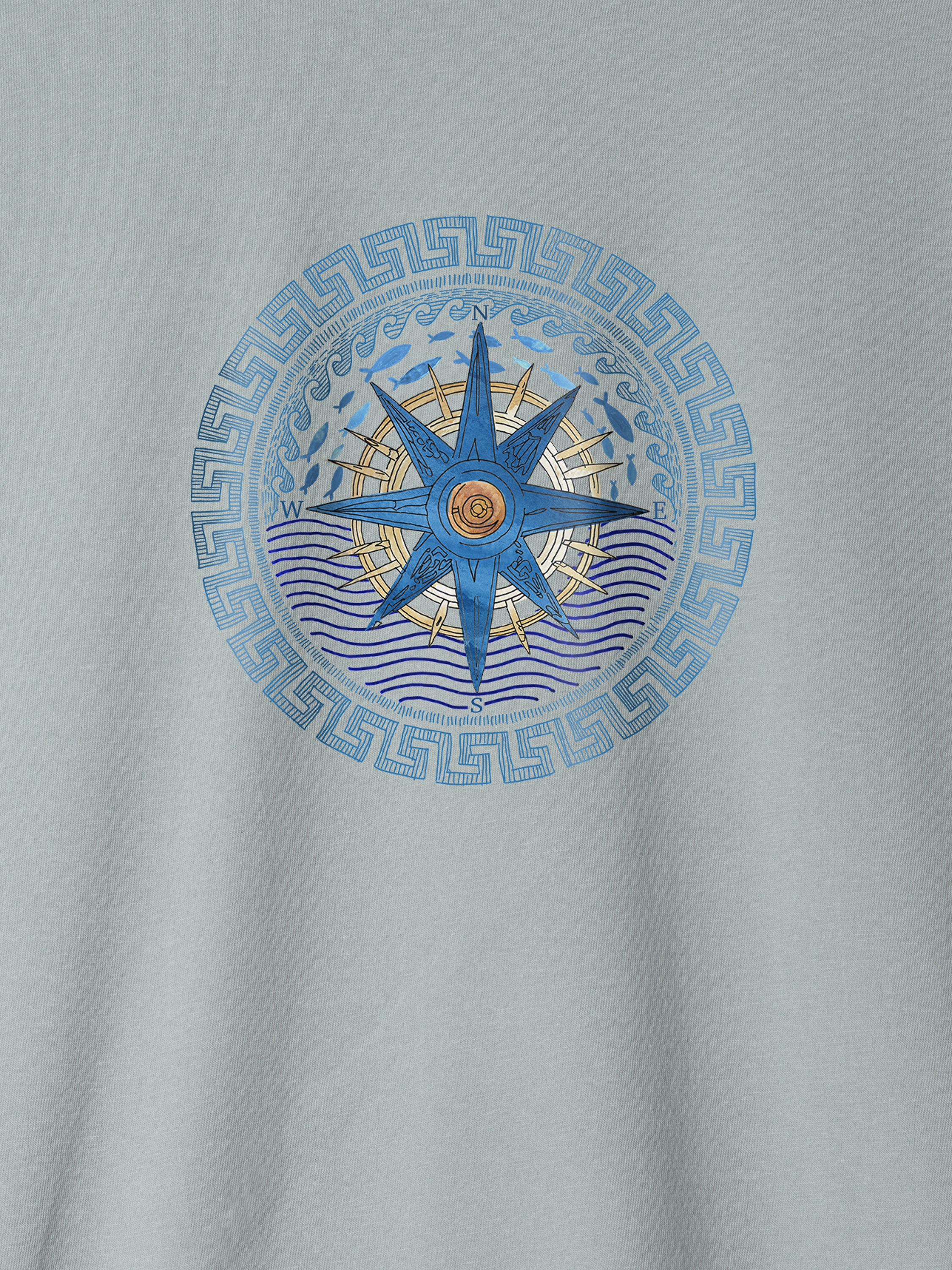 Aegean Star Compass - T-Shirts