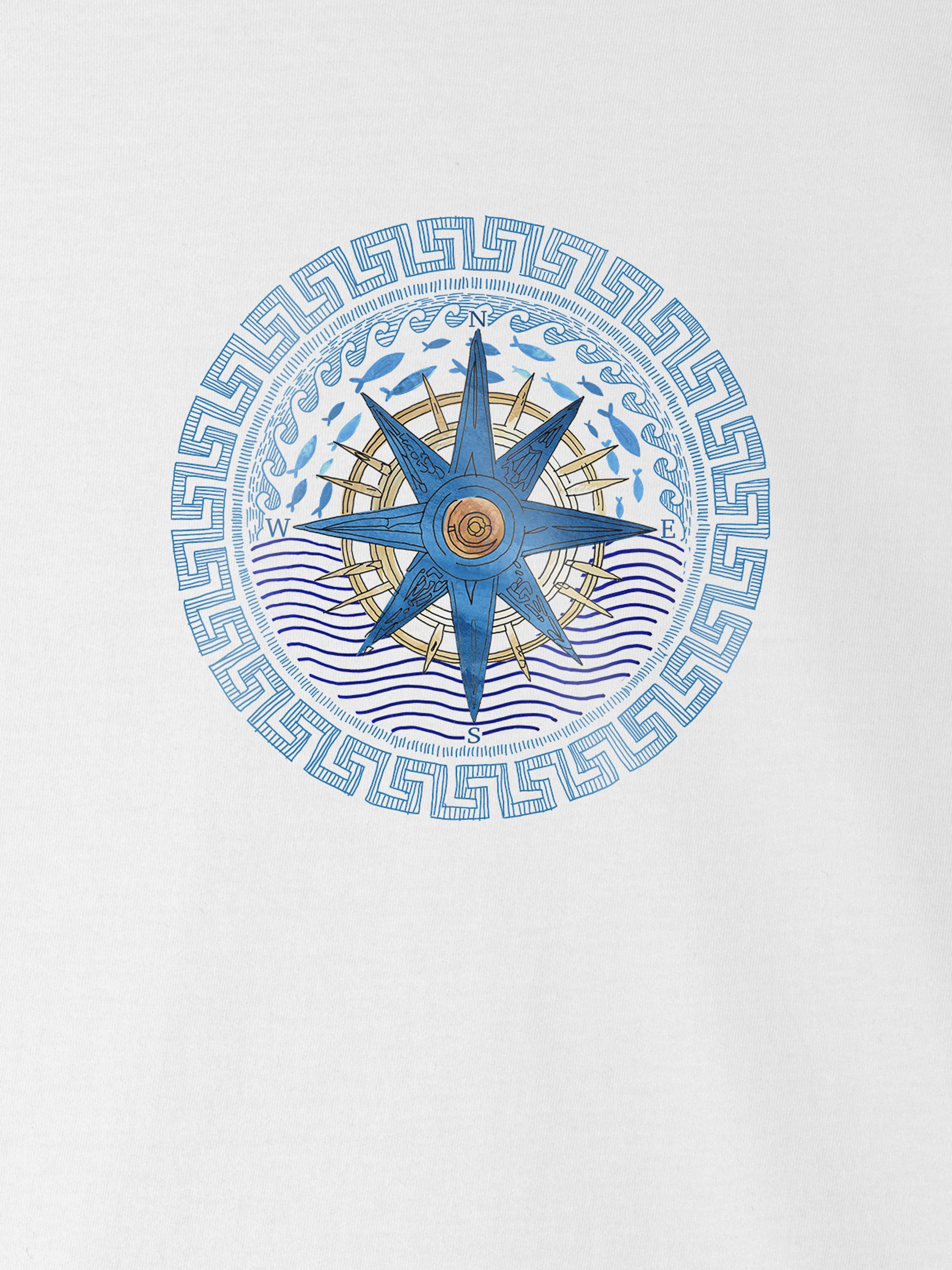 Aegean Star Compass - T-Shirts