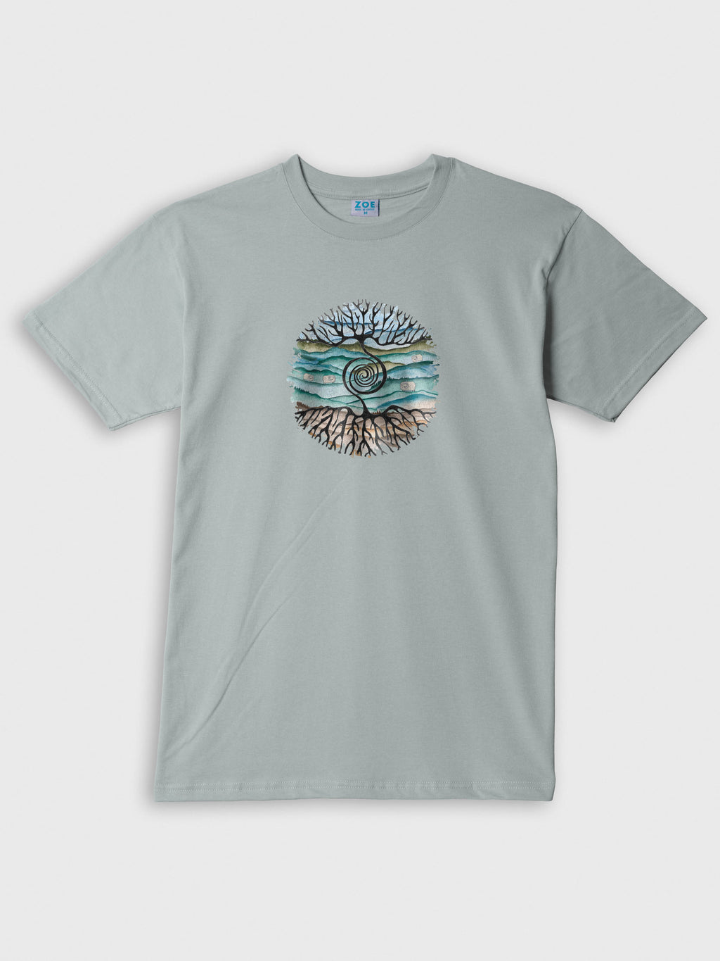 Tree rooted in Cretan landscape - T-Shirts