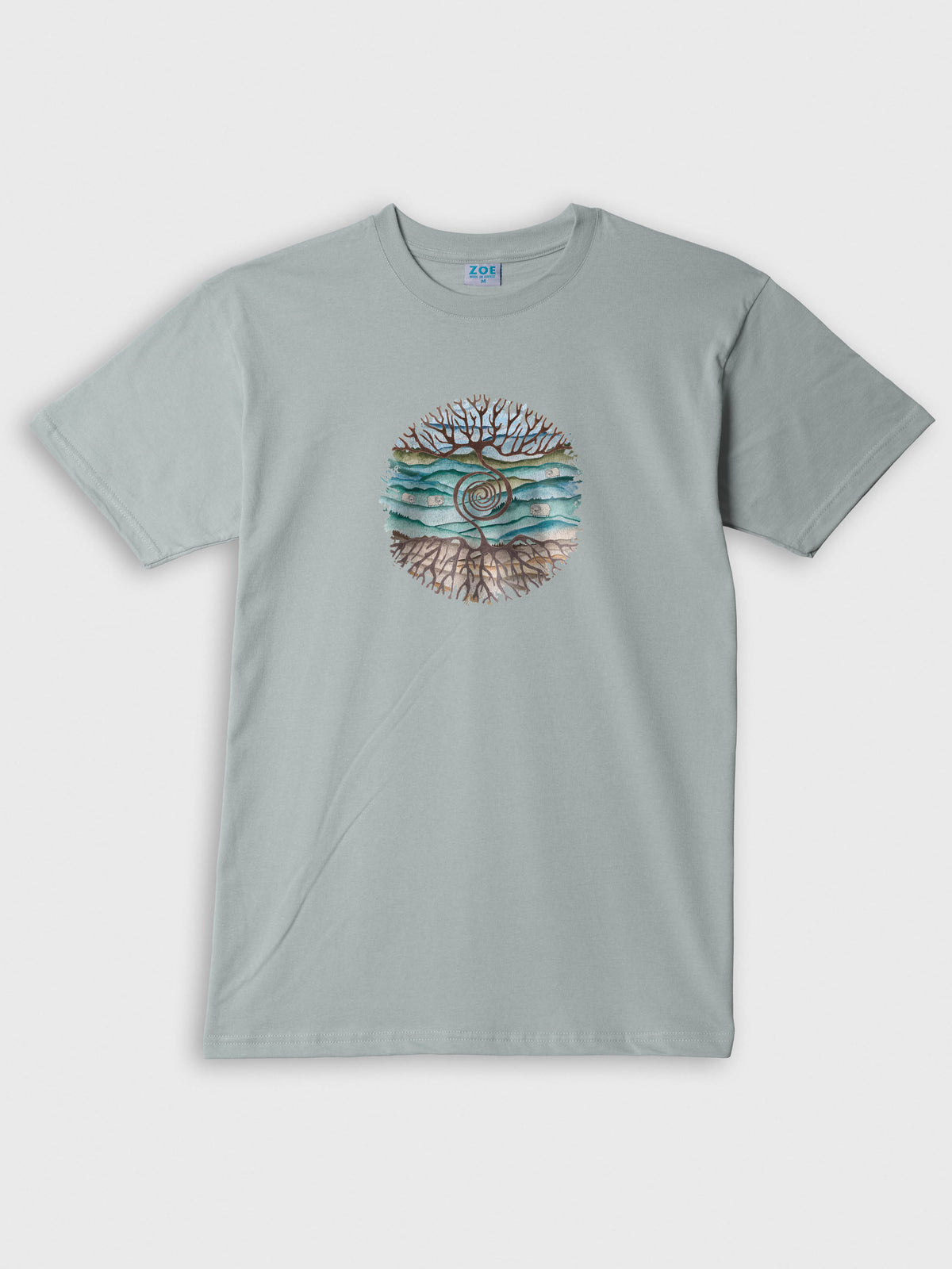 Tree rooted in Cretan landscape - T-Shirts