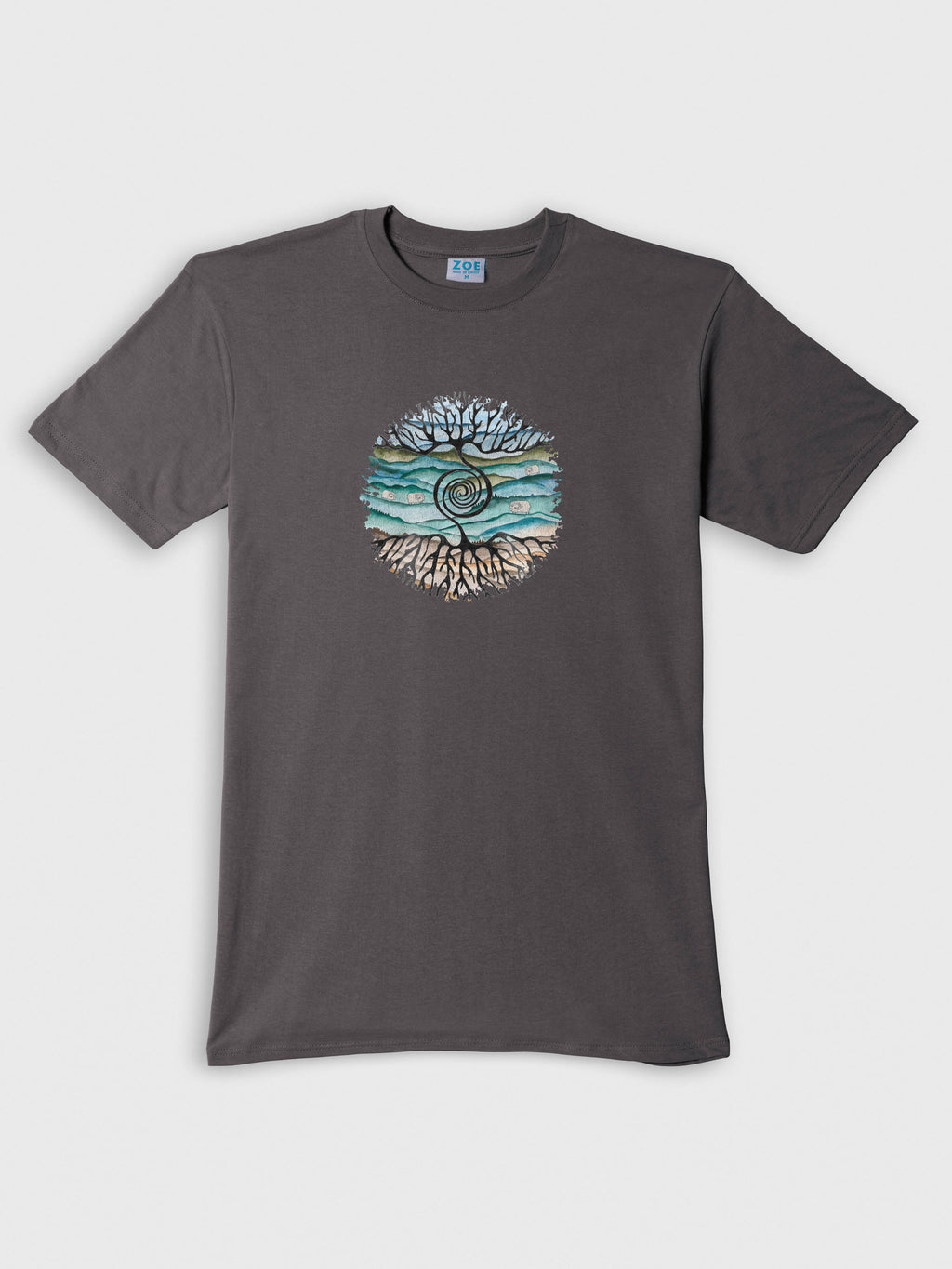Tree rooted in Cretan landscape - T-Shirts