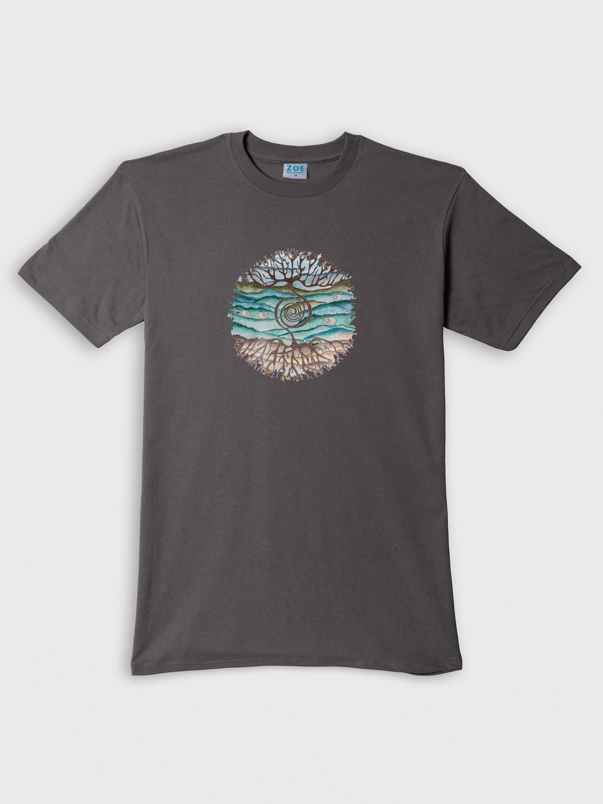 Tree rooted in Cretan landscape - T-Shirts
