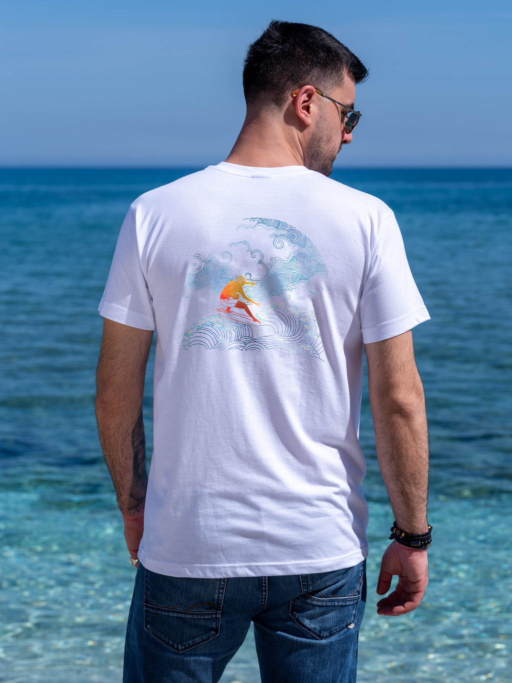 Rising Wave Surfer - T-Shirts