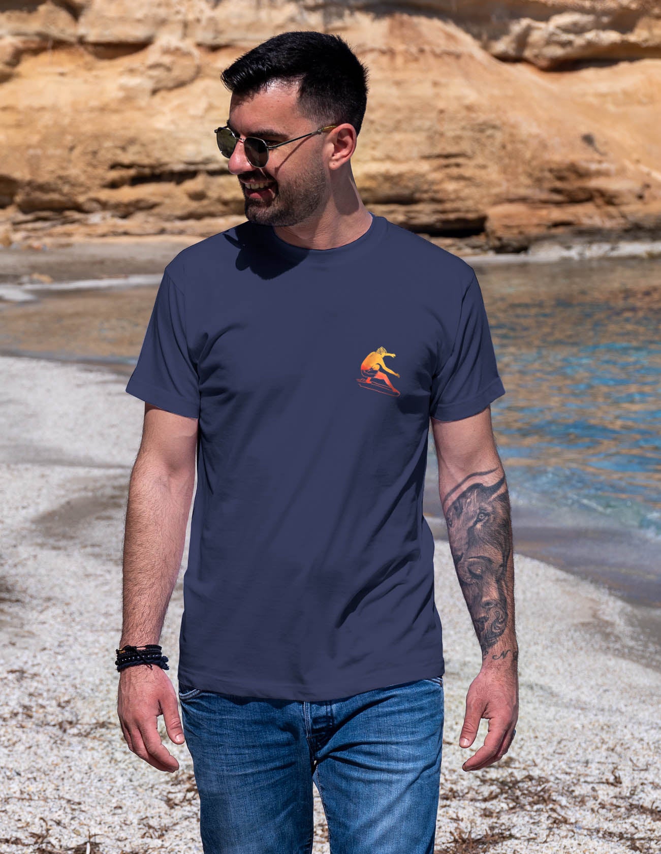 Rising Wave Surfer - T-Shirts