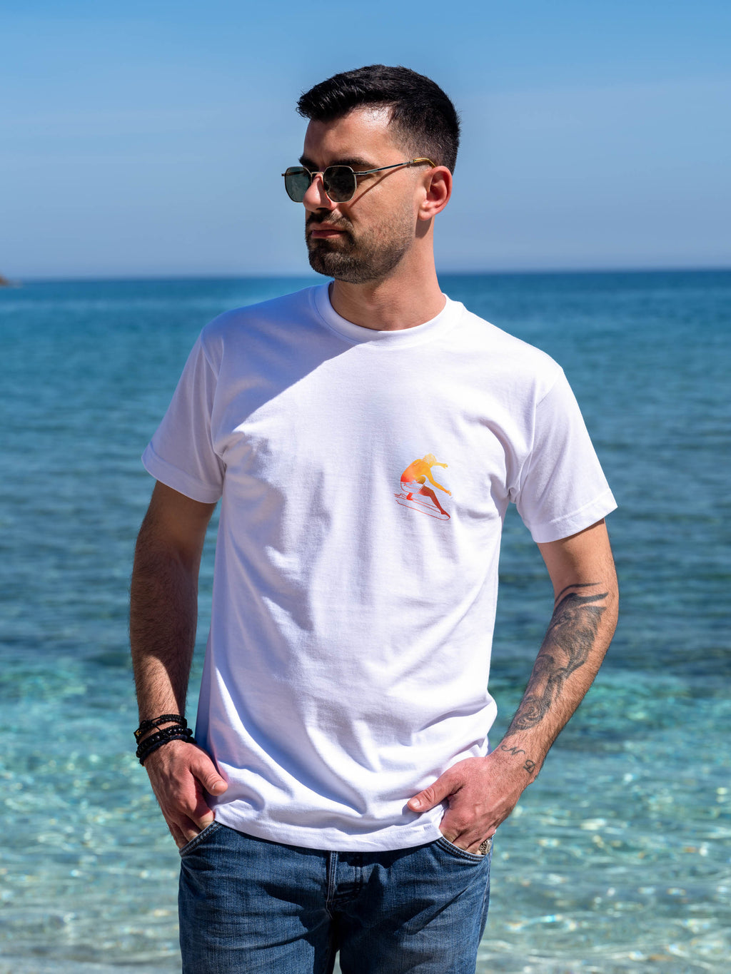 Rising Wave Surfer - T-Shirts