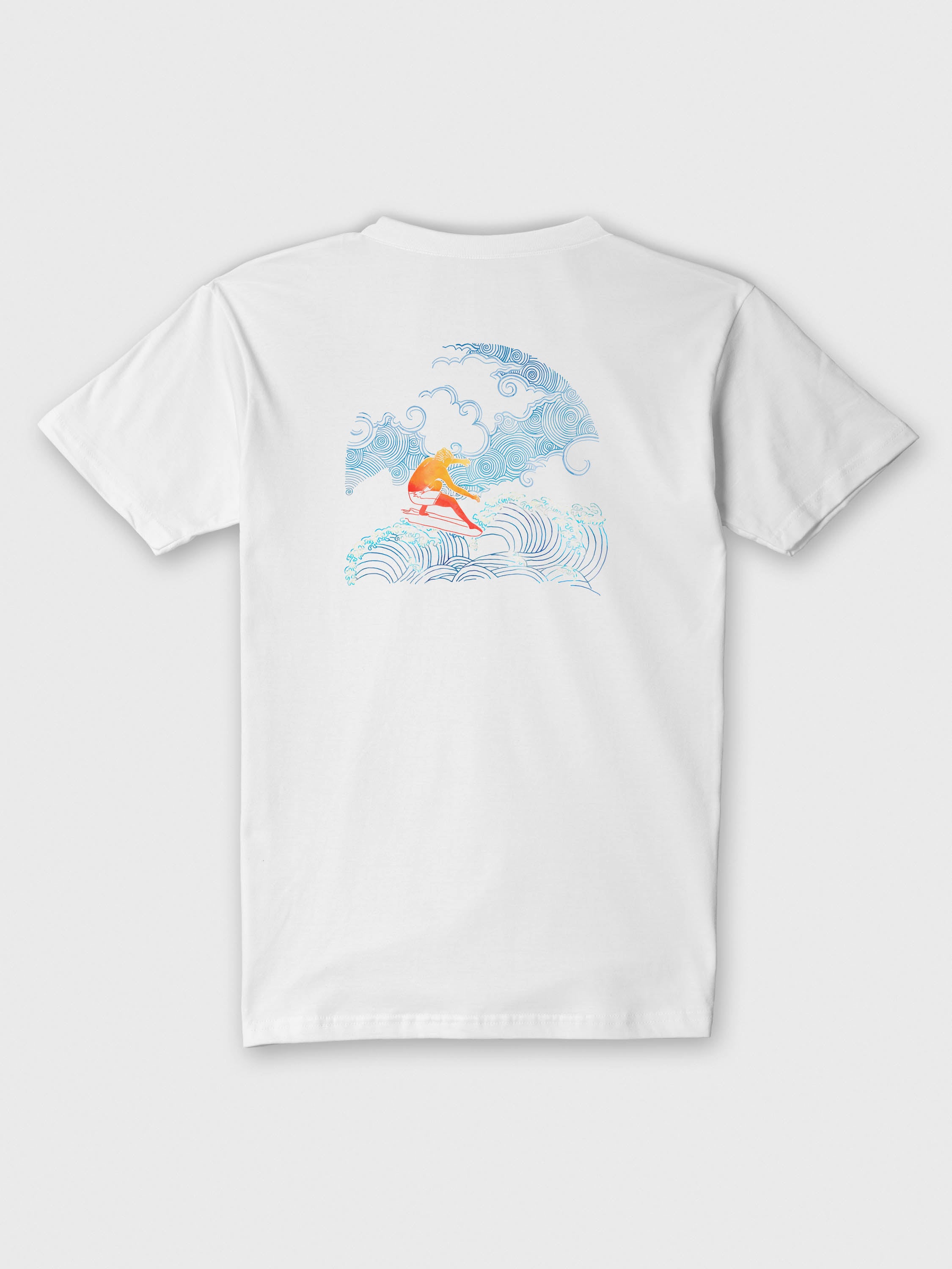 Rising Wave Surfer - T-Shirts