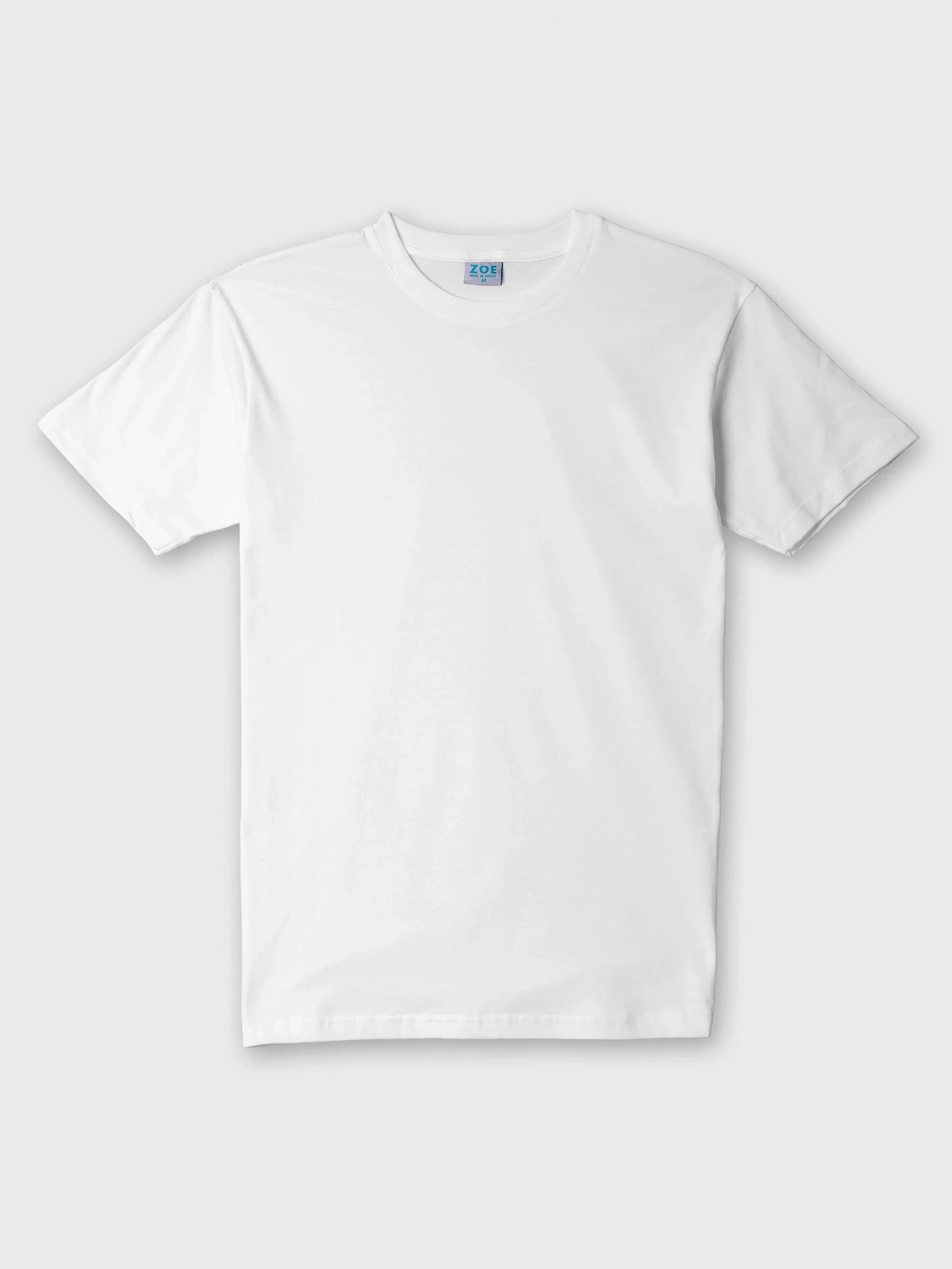 white Plain t-shirt