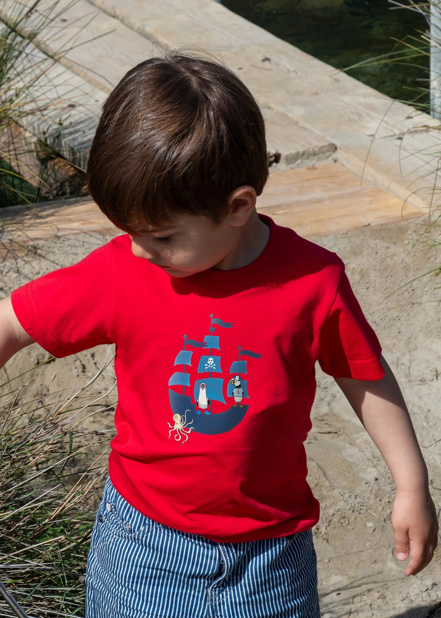 Pirate Penguins and Octopus - T-Shirts