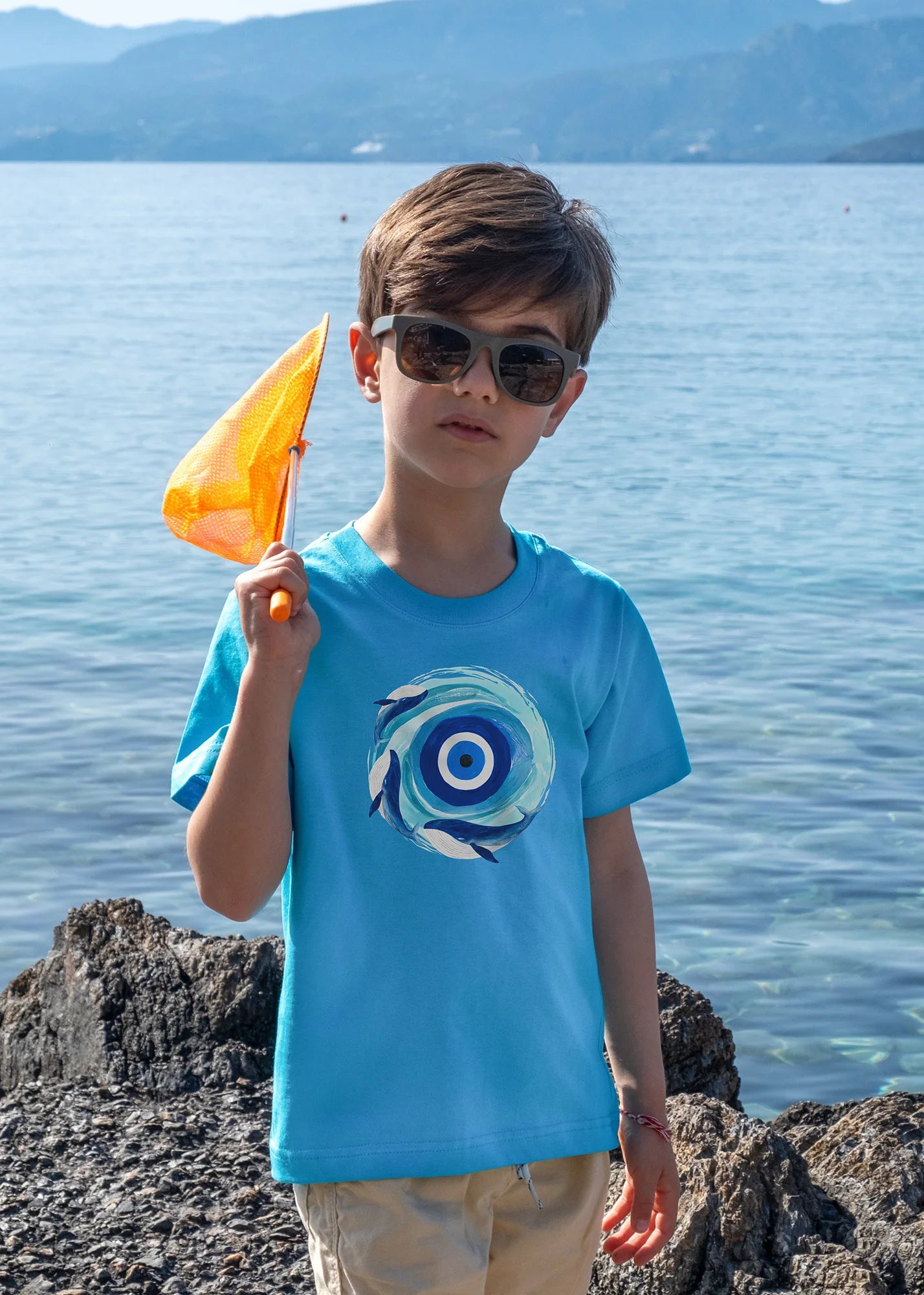 Lucky Eye with Dolphins - T-Shirts