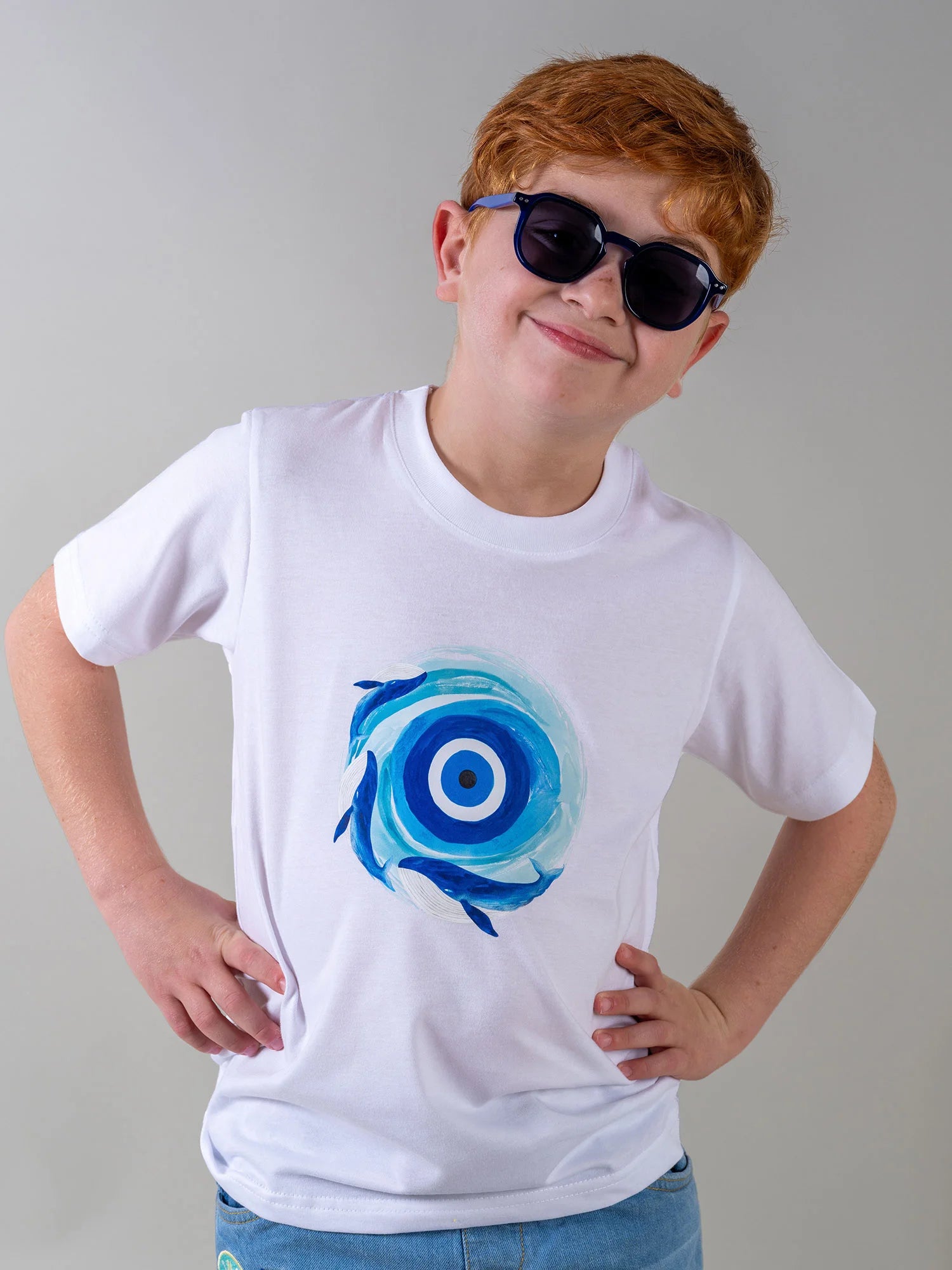 Lucky Eye with Dolphins - T-Shirts