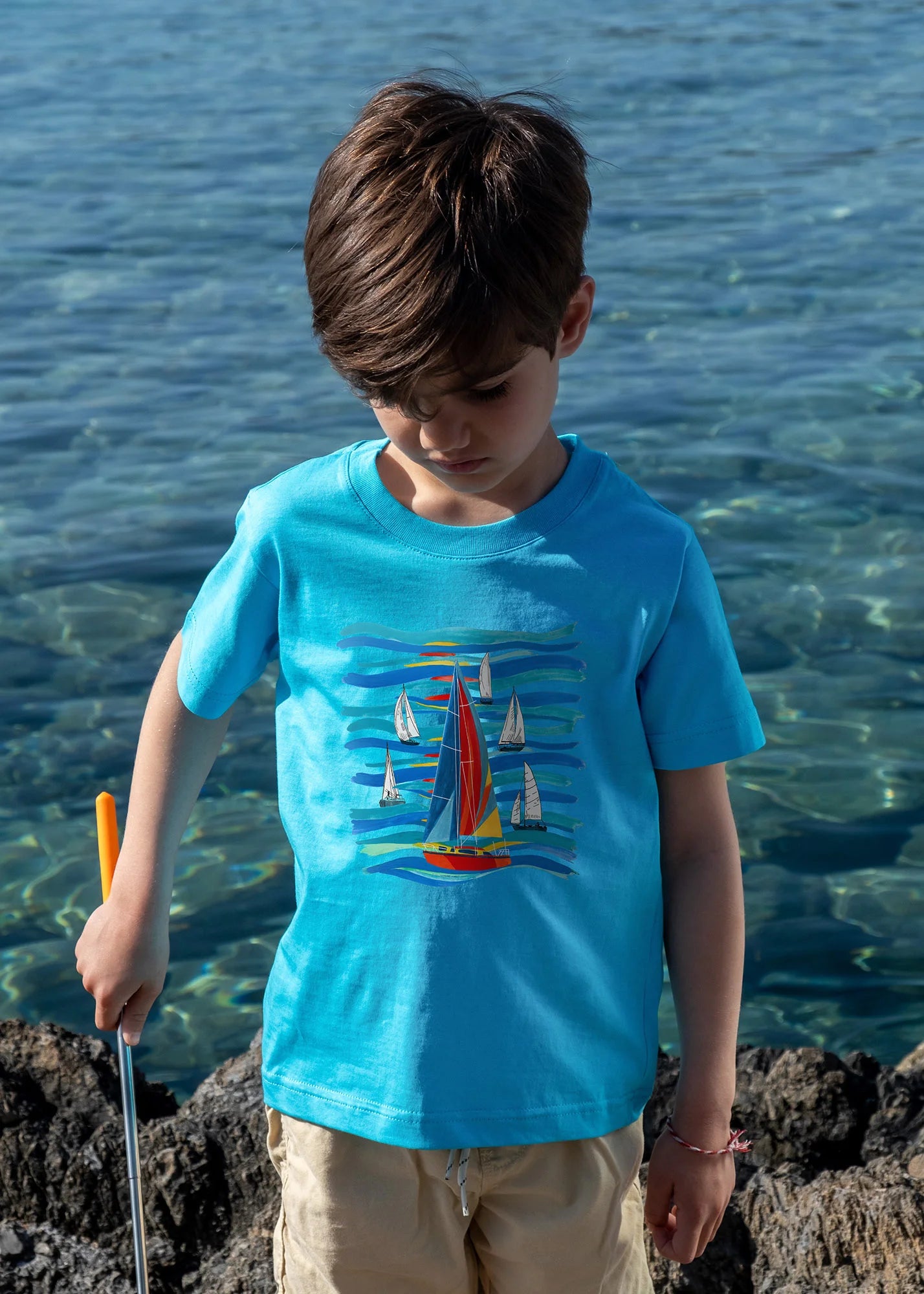 Sailboats and Waves - T-Shirts