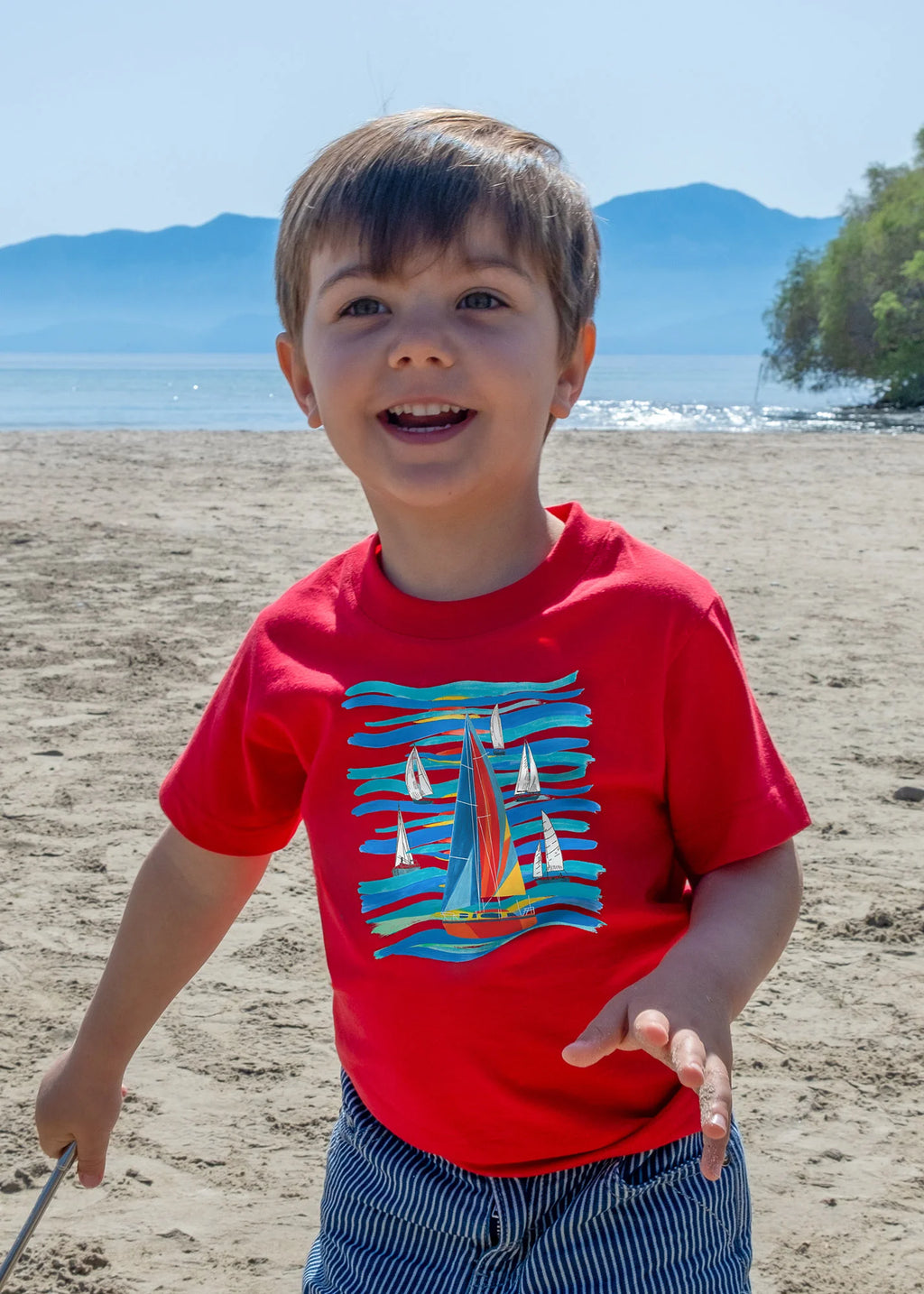 Sailboats and Waves - T-Shirts