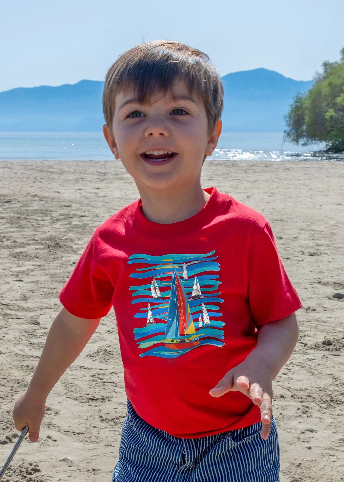 Sailboats and Waves - T-Shirts