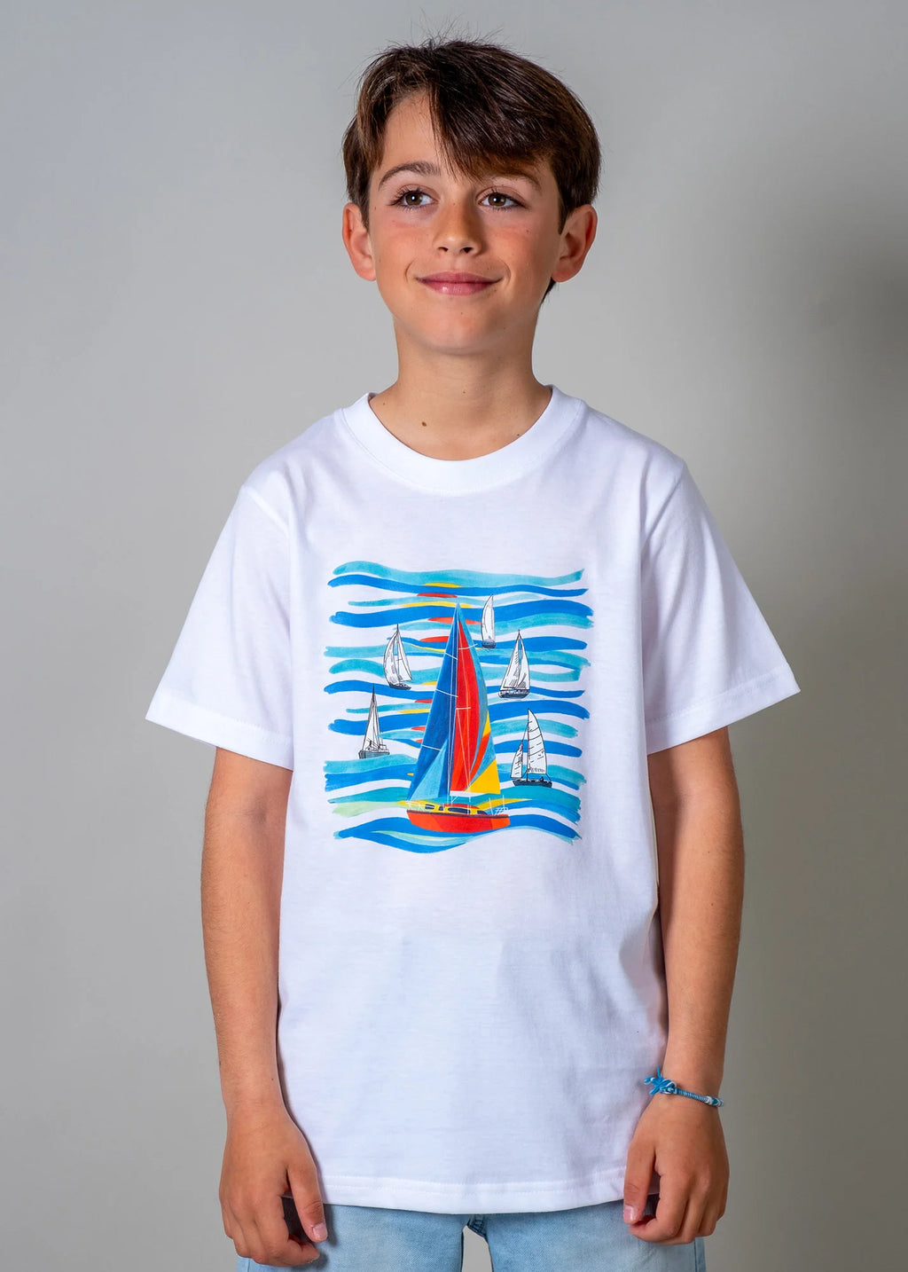 Sailboats and Waves - T-Shirts