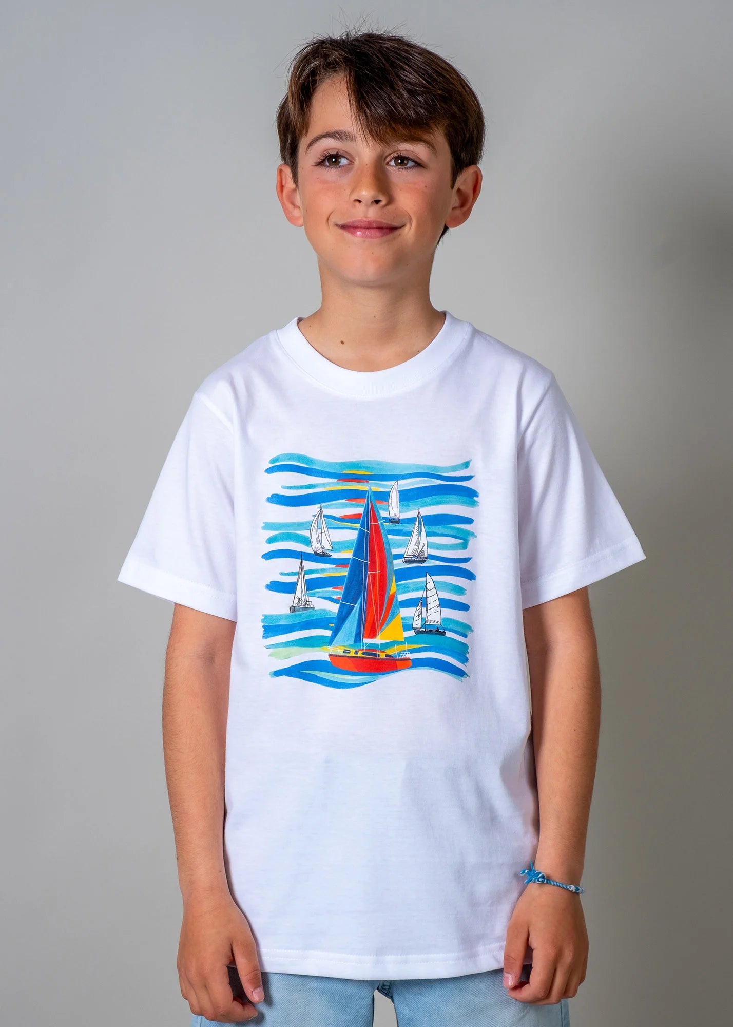 Sailboats and Waves - T-Shirts
