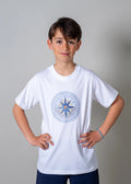 Blue Compass & Greek Key - T-Shirts