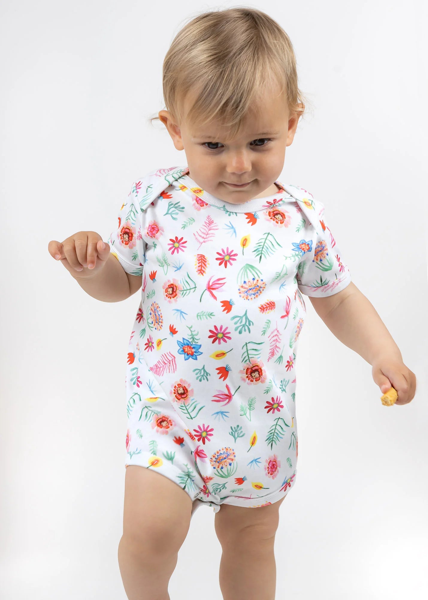 With sleeve - Floral - Bodysuits