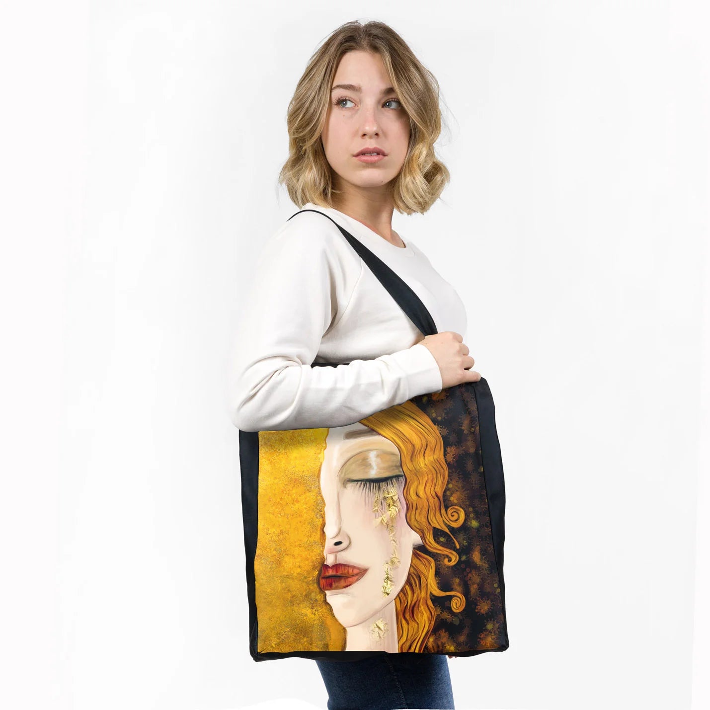 Anne Marie Zilberman - Golden Tears - Shopping Βags