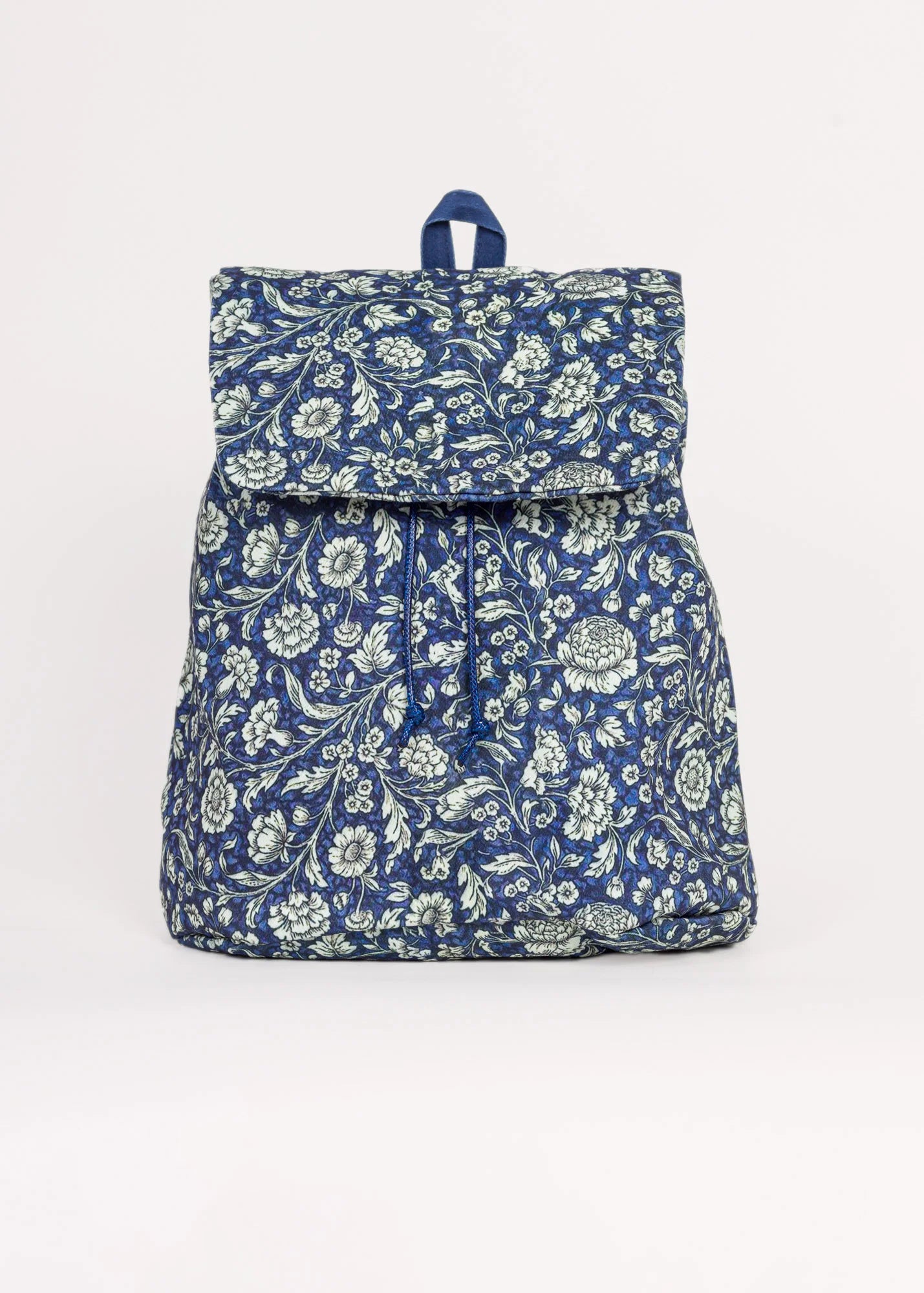 Navy Floral - Canvas - Backpacks