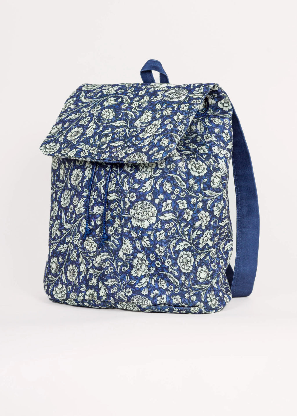 Navy Floral - Canvas - Backpacks