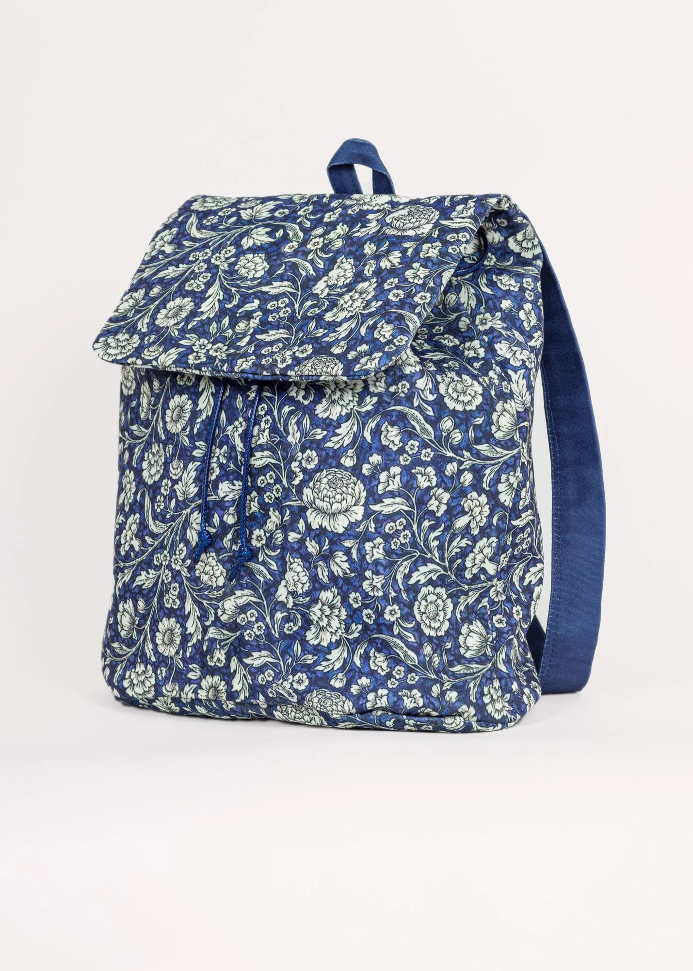 Navy Floral - Canvas - Backpacks