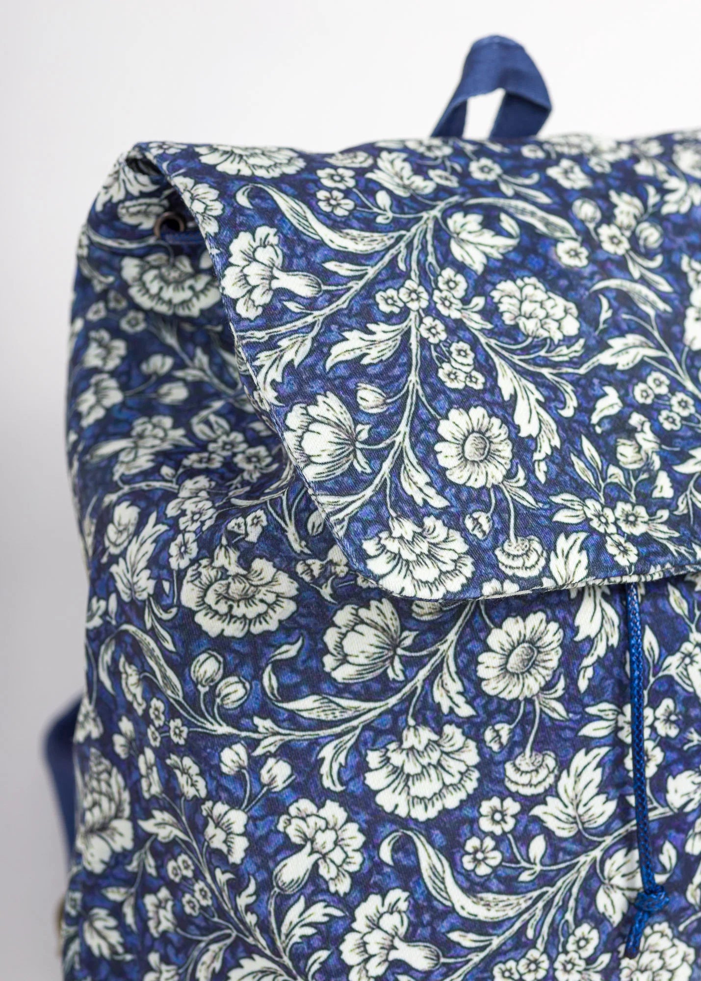 Navy Floral - Canvas - Backpacks
