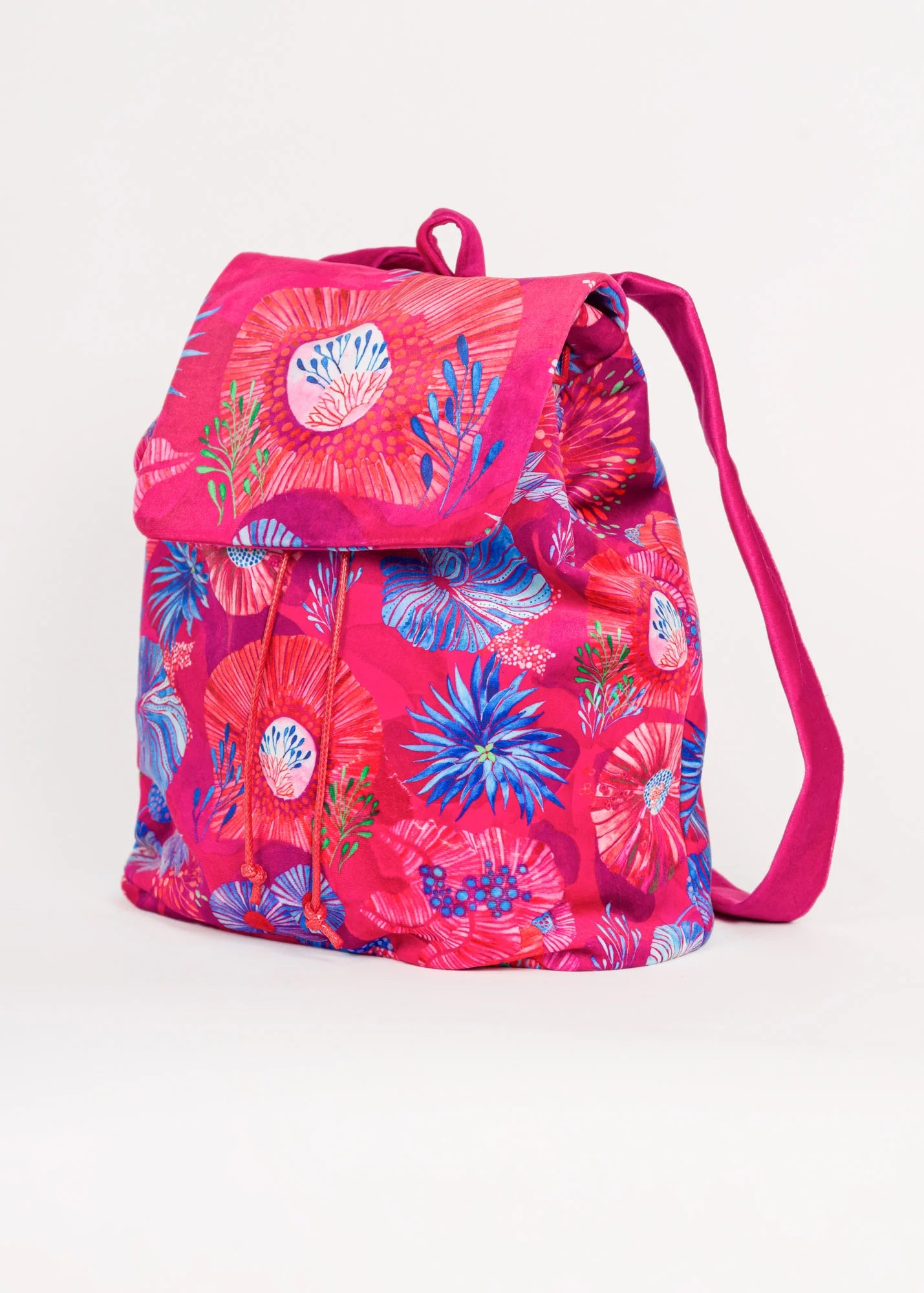 Underwater Collage - Velvet - Backpacks