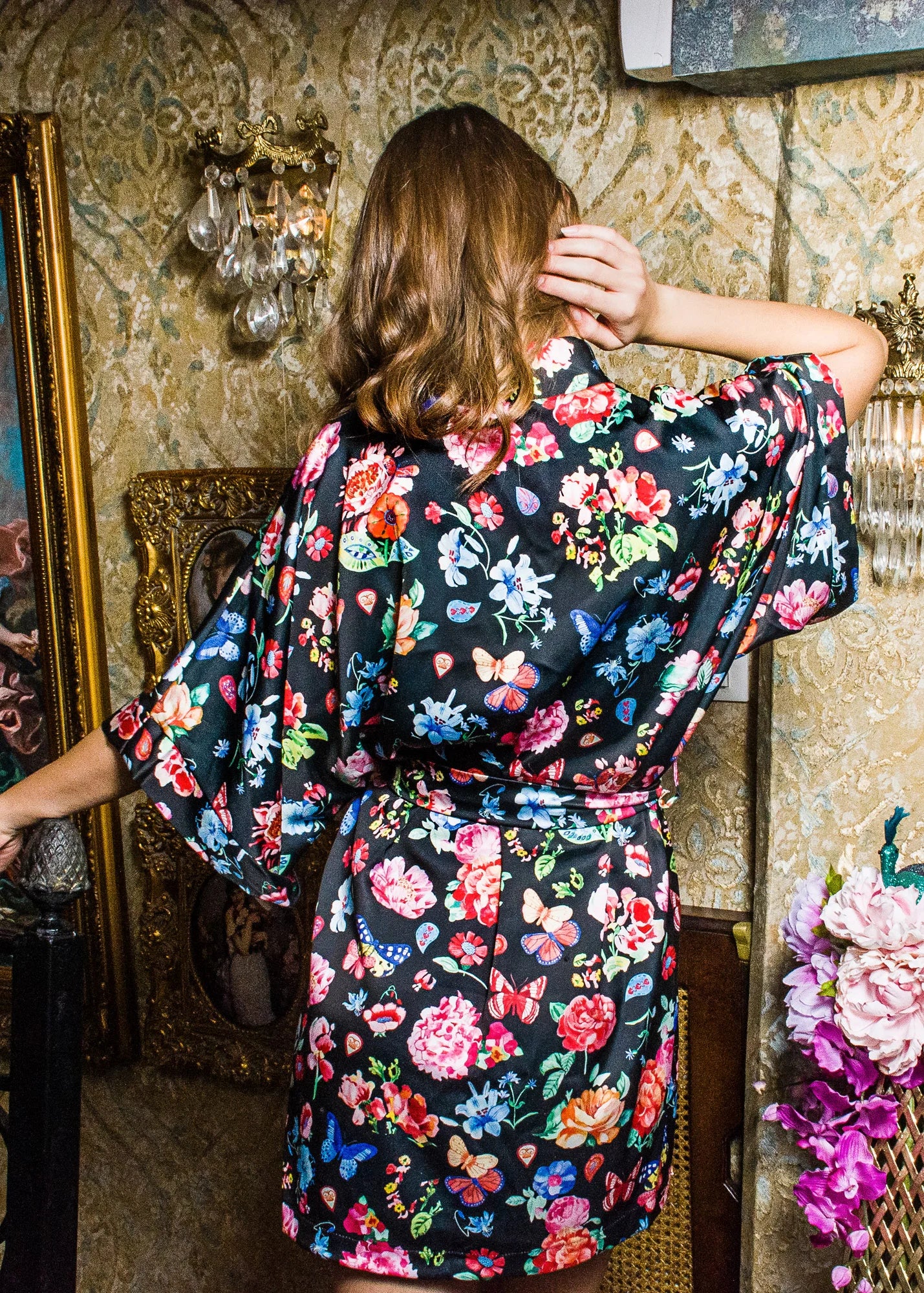 Handpainted Florals - Kimono