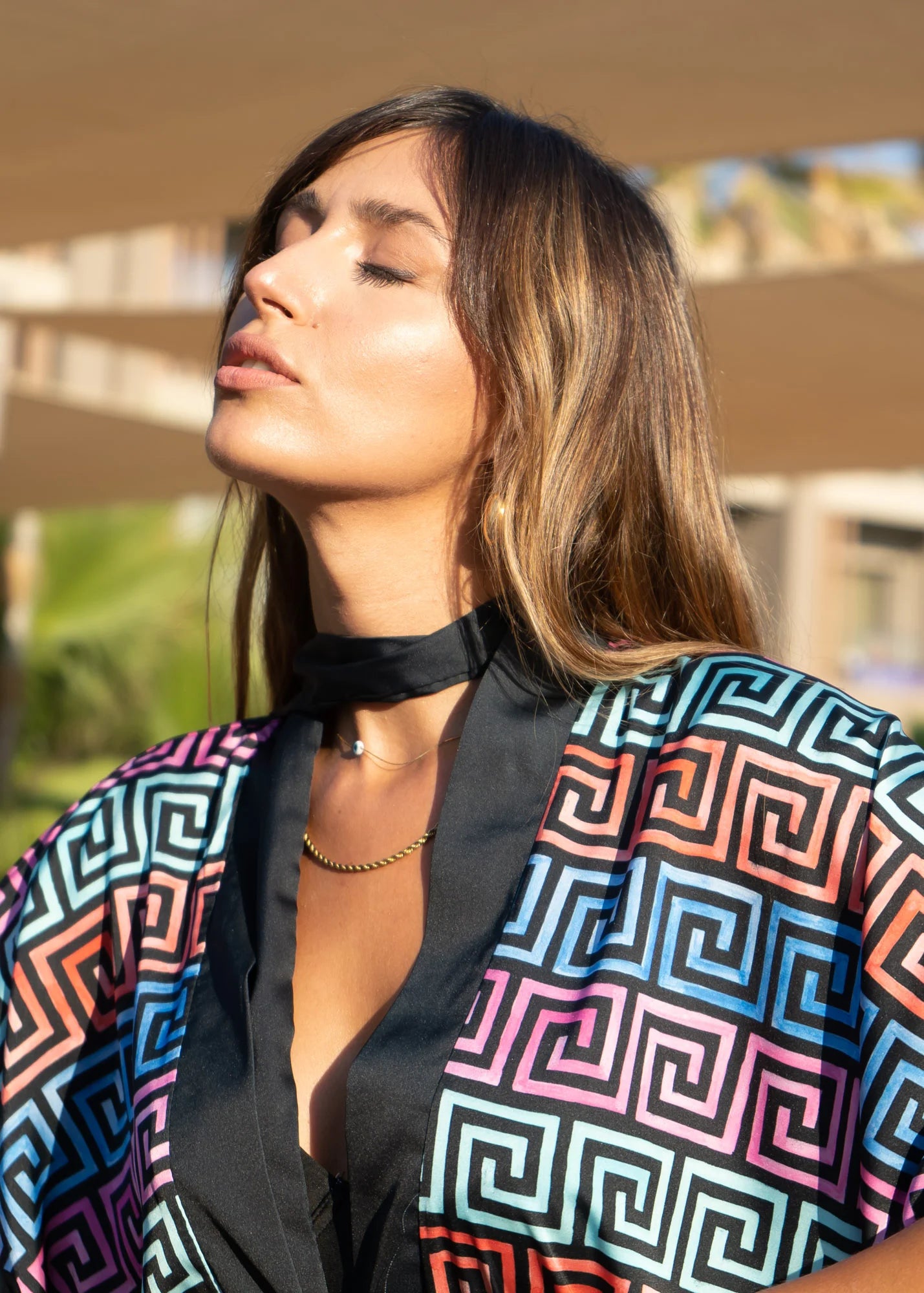 Meandros Pattern - Kimono