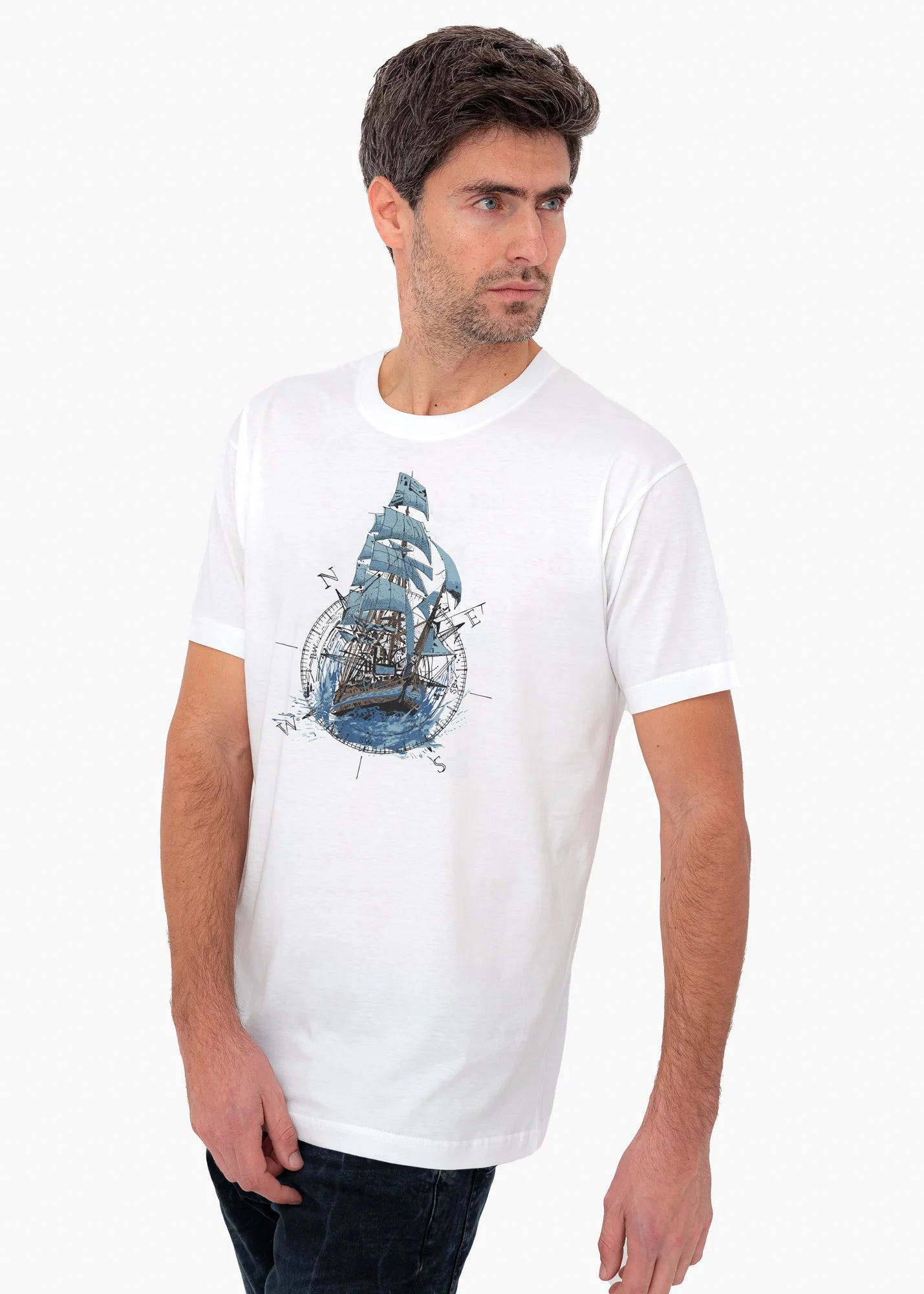 Compass Ship - T-Shirts