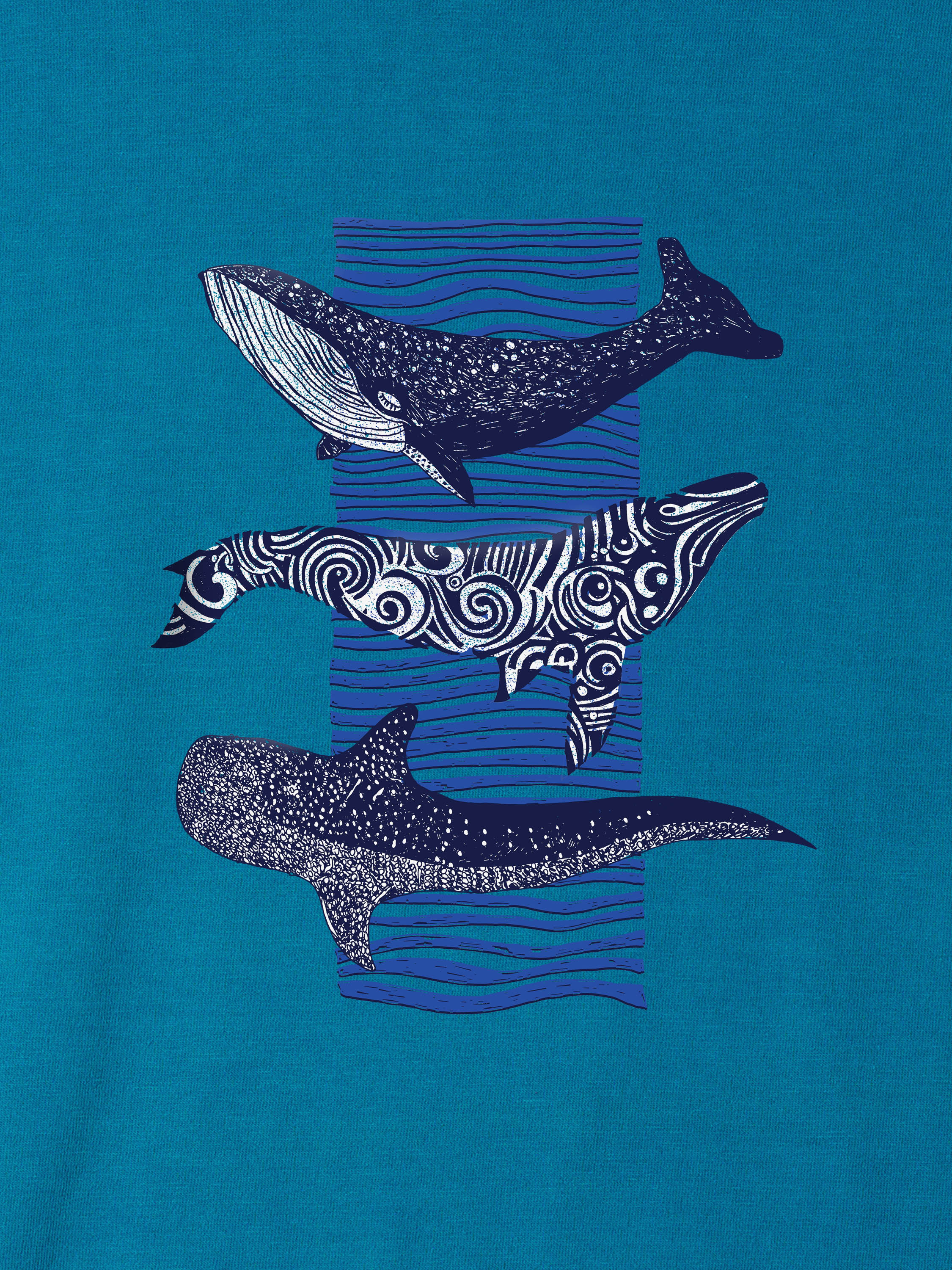Big Whale - Stonewashed T-Shirts